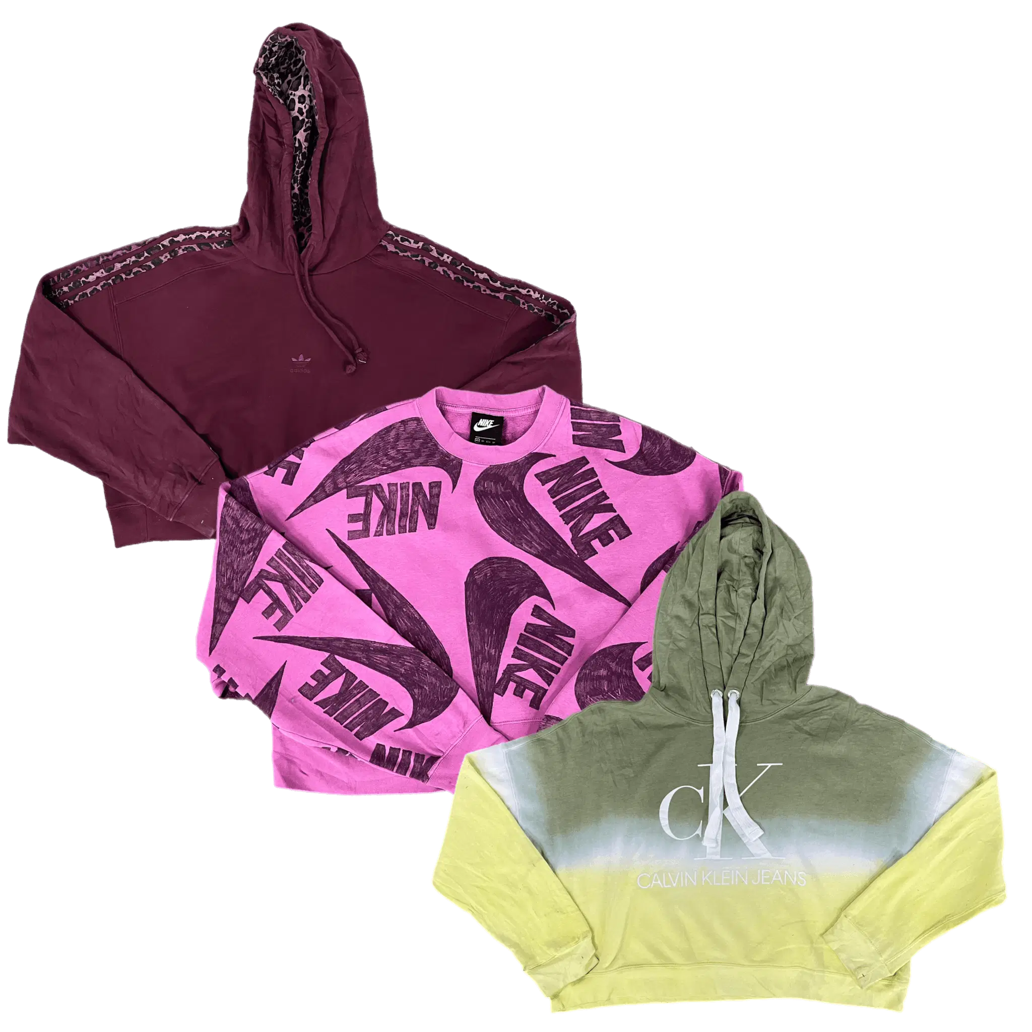 Collection of LADIES CROPPED SWEATSHIRT in a gallery layout