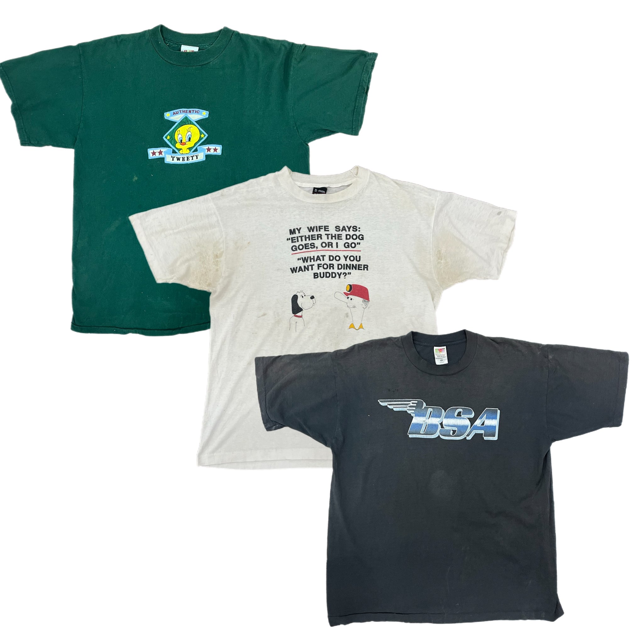 Collection of BROKEN SINGLE STITCH T-SHIRTS in a gallery layout