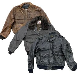 Collection of 10X FLIGHT LEATHER JACKETS in a gallery layout