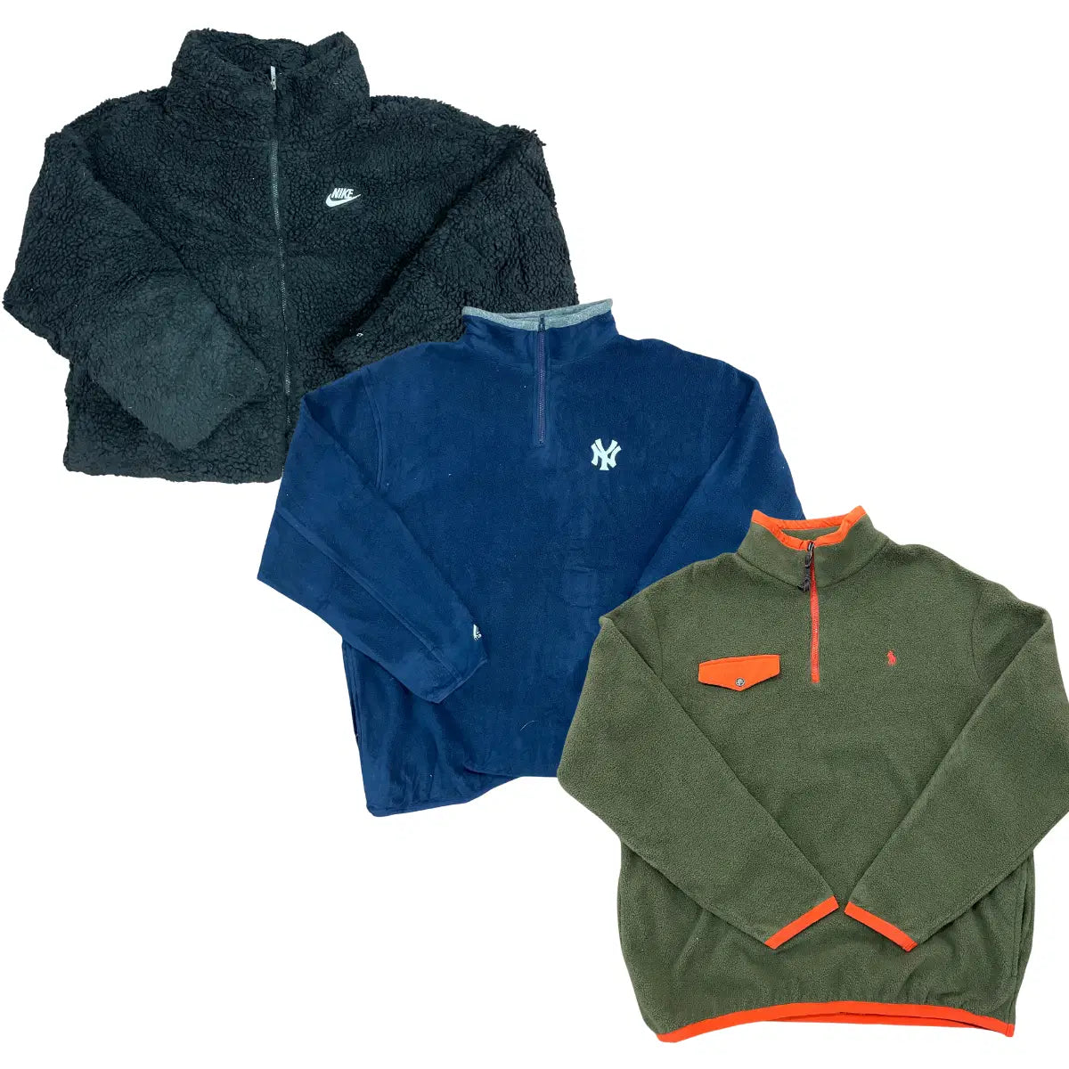 Collection of 25X BRANDED FLEECES in a gallery layout
