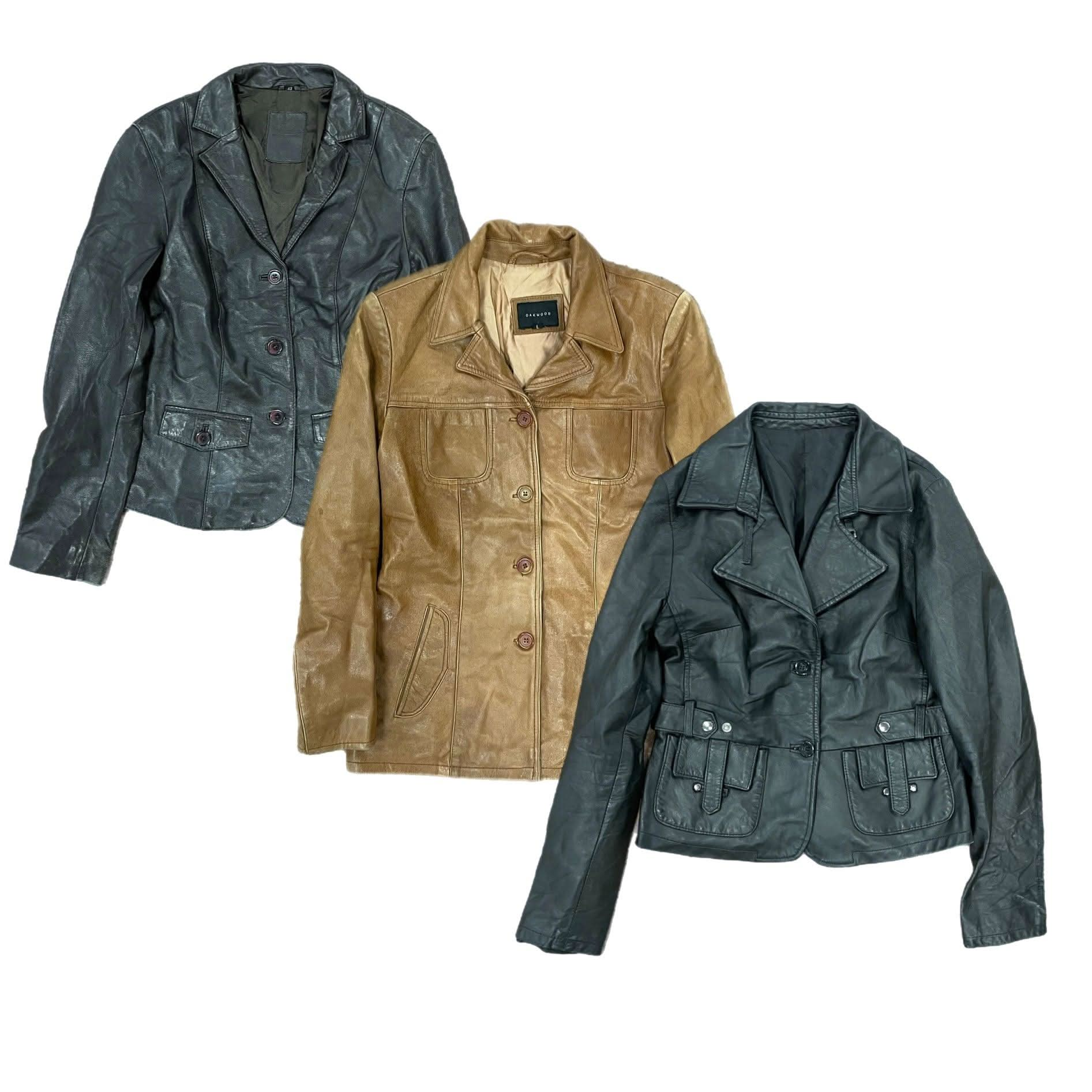 Collection of 15X LADIES LEATHER JACKETS in a gallery layout