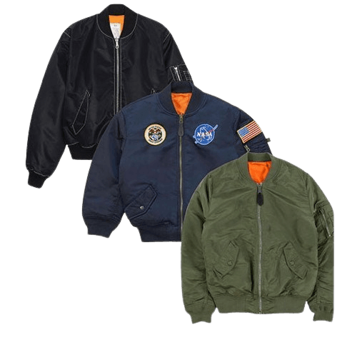 Collection of BOMBER JACKETS in a gallery layout
