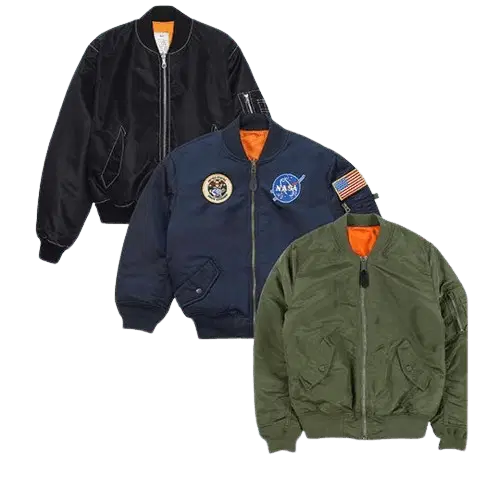 Collection of BOMBER JACKETS in a gallery layout