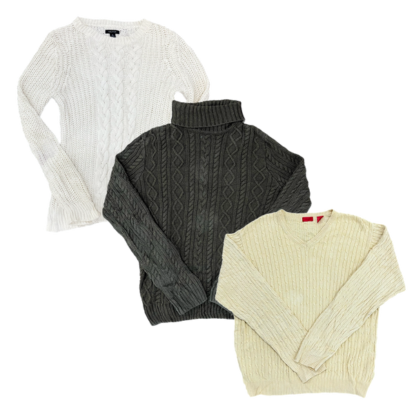 CABLE KNIT SWEATERS