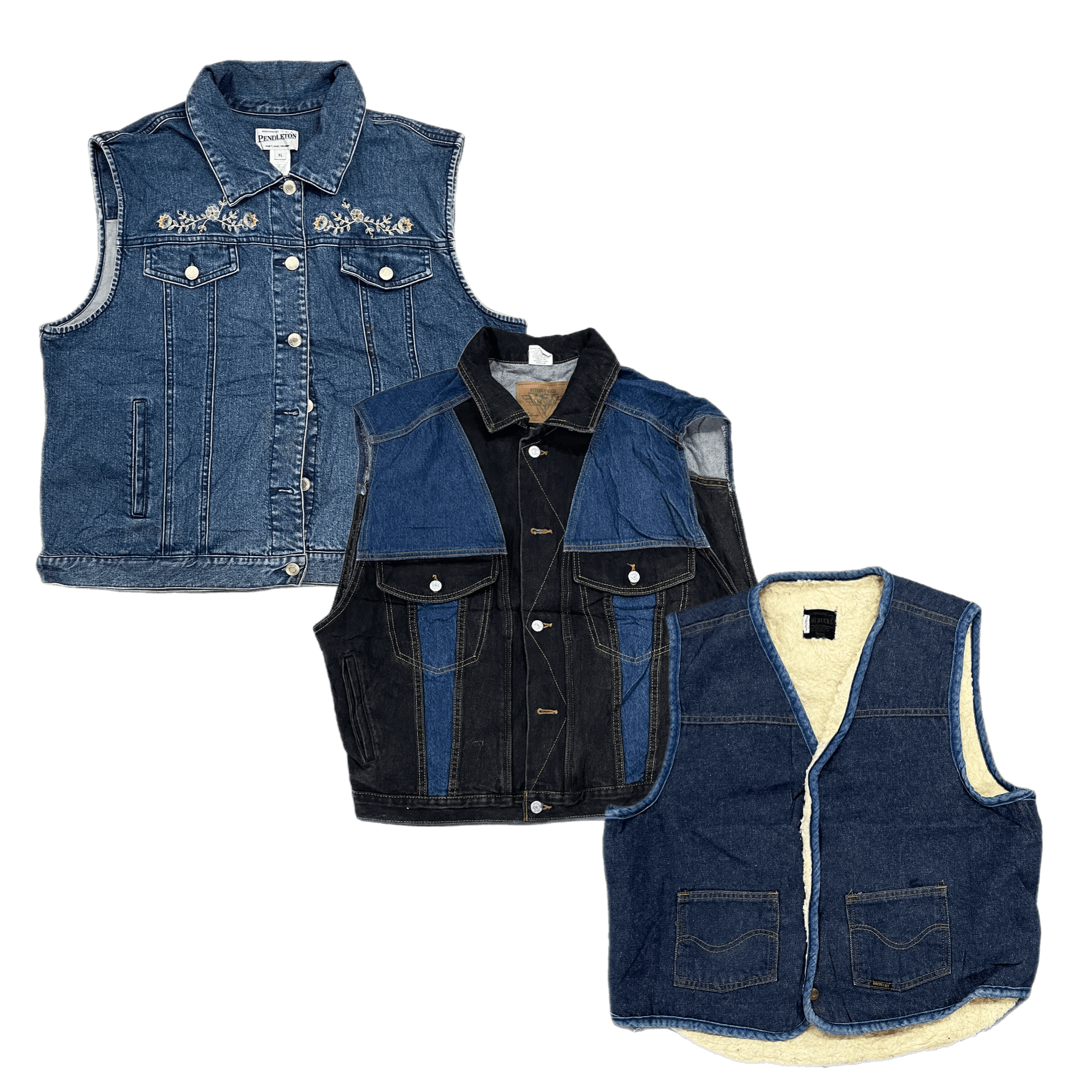 Collection of DENIM VEST in a gallery layout
