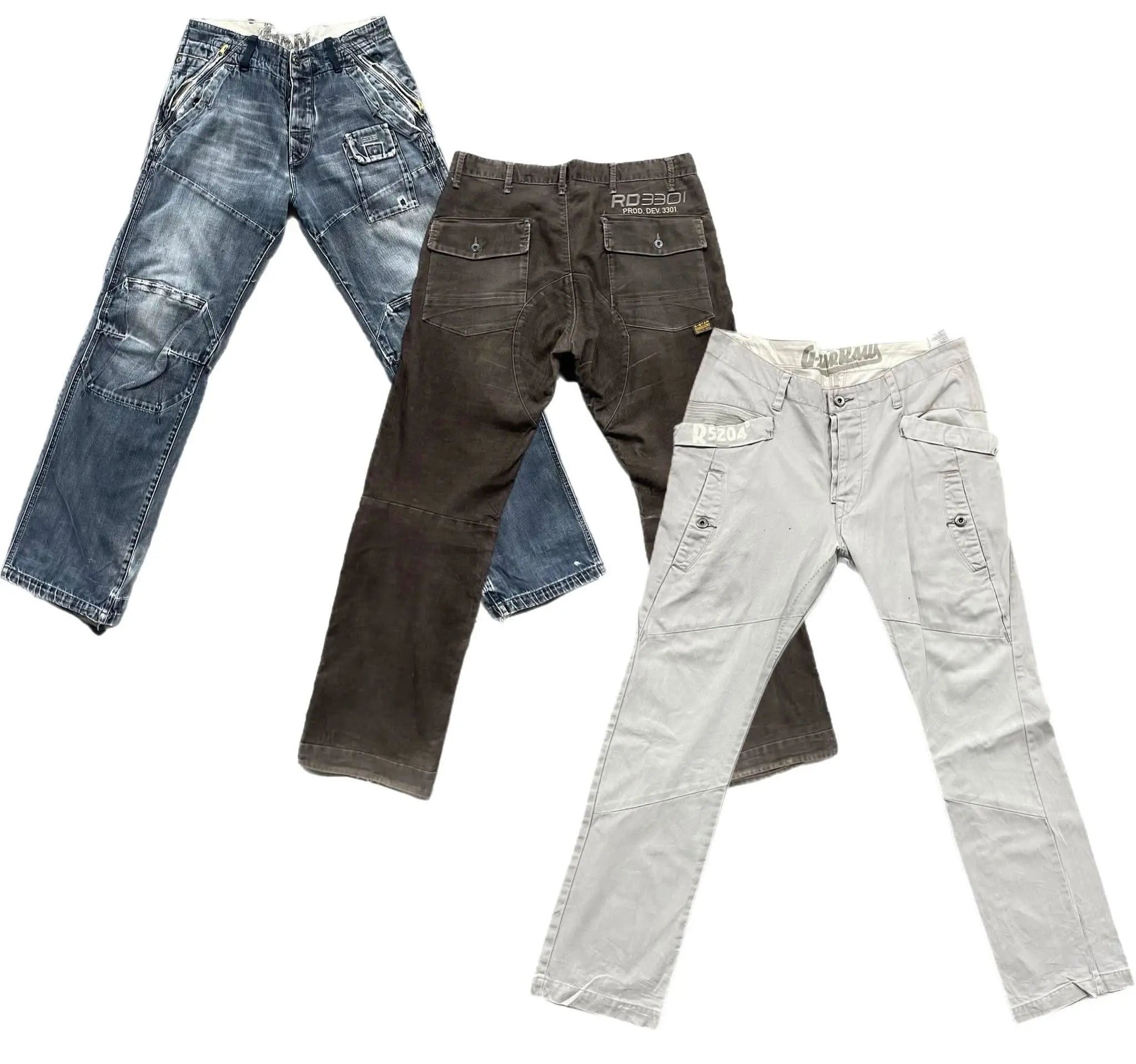 Collection of 25X DIESEL & G-STAR PANTS in a gallery layout