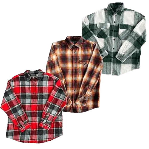 Collection of FLANNEL SHIRTS in a gallery layout