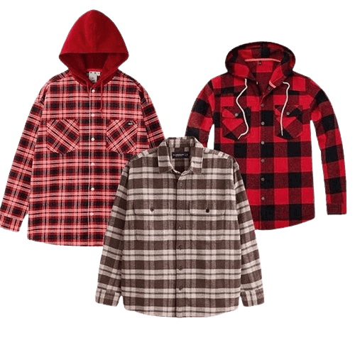Collection of HEAVY FLANNEL SHIRTS in a gallery layout