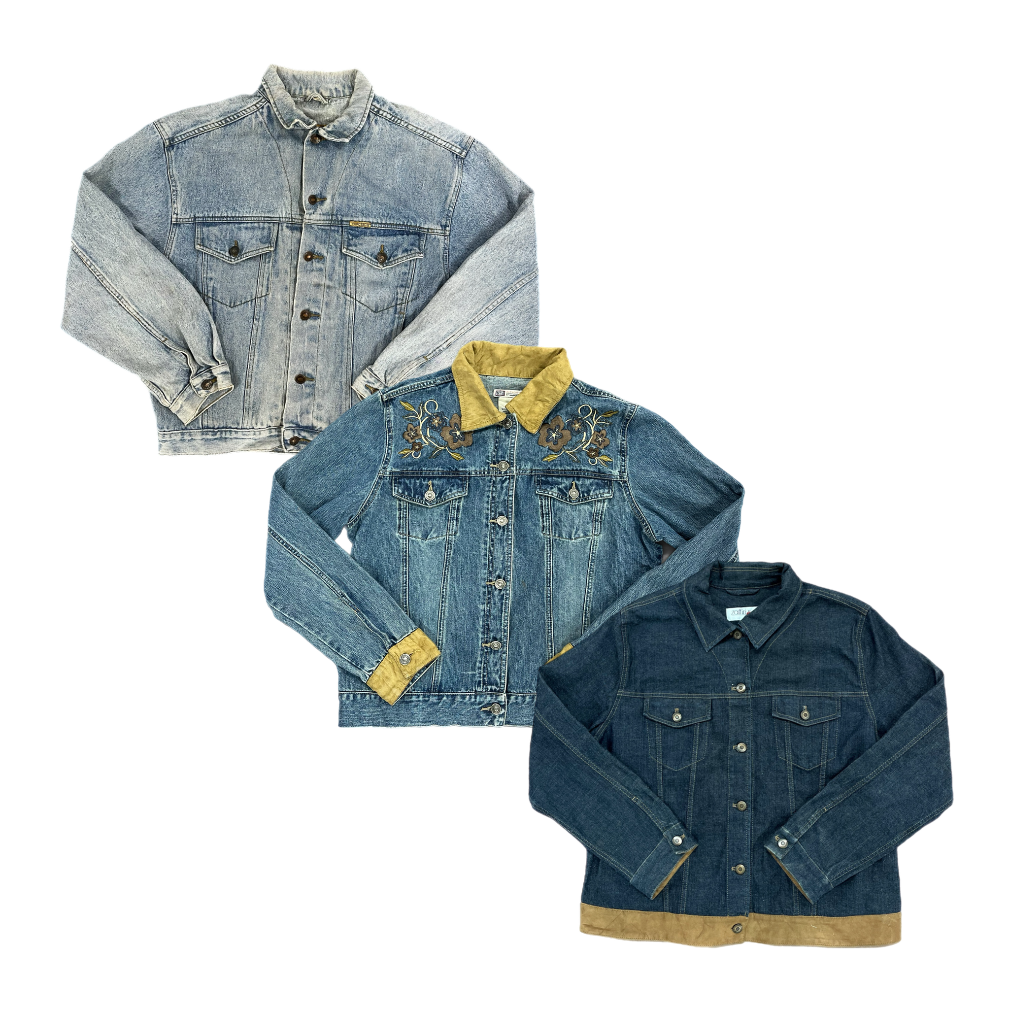 Collection of 50X LADIES DENIM JACKETS in a gallery layout