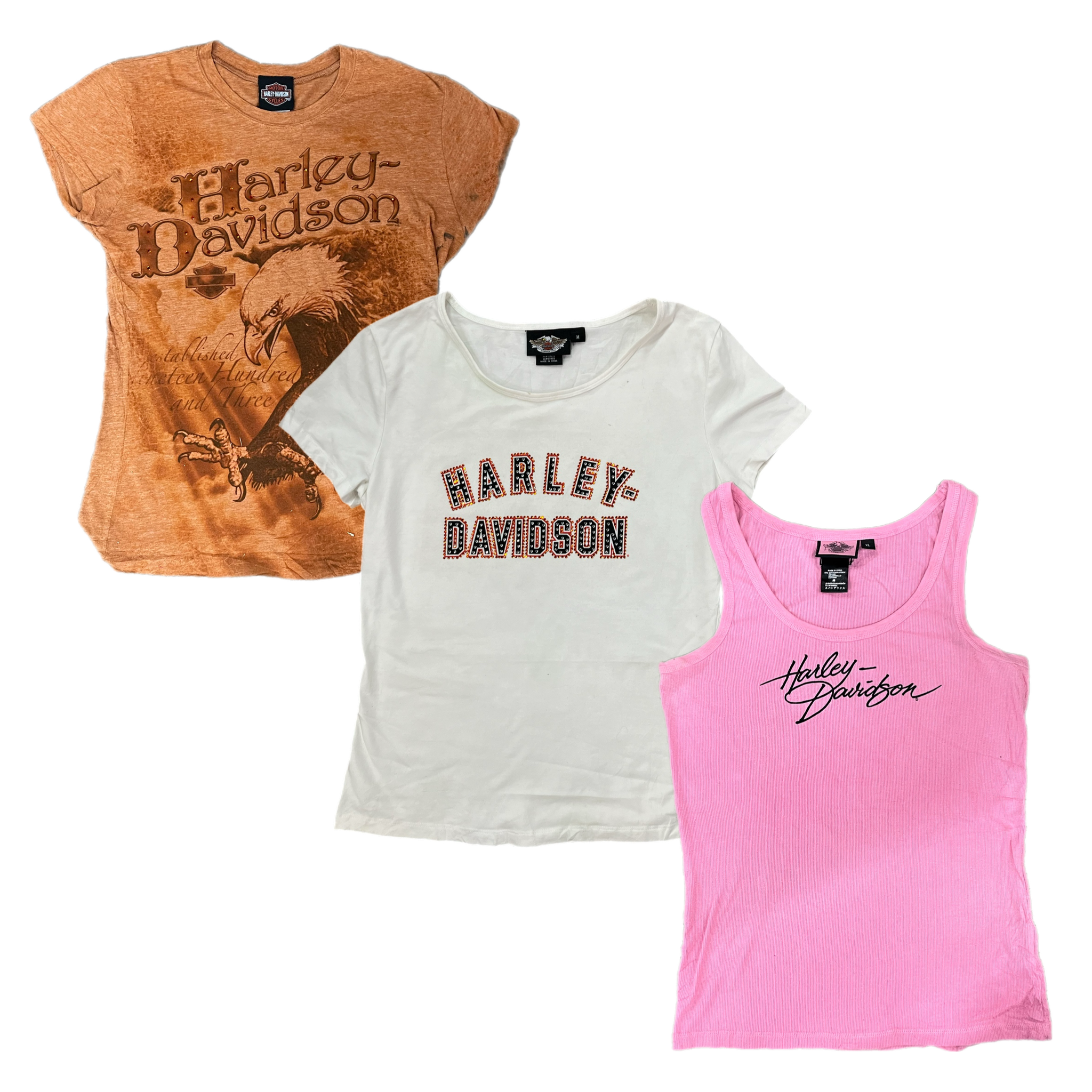 Collection of 50X LADIES HARLEY DAVIDSON T-SHIRT in a gallery layout