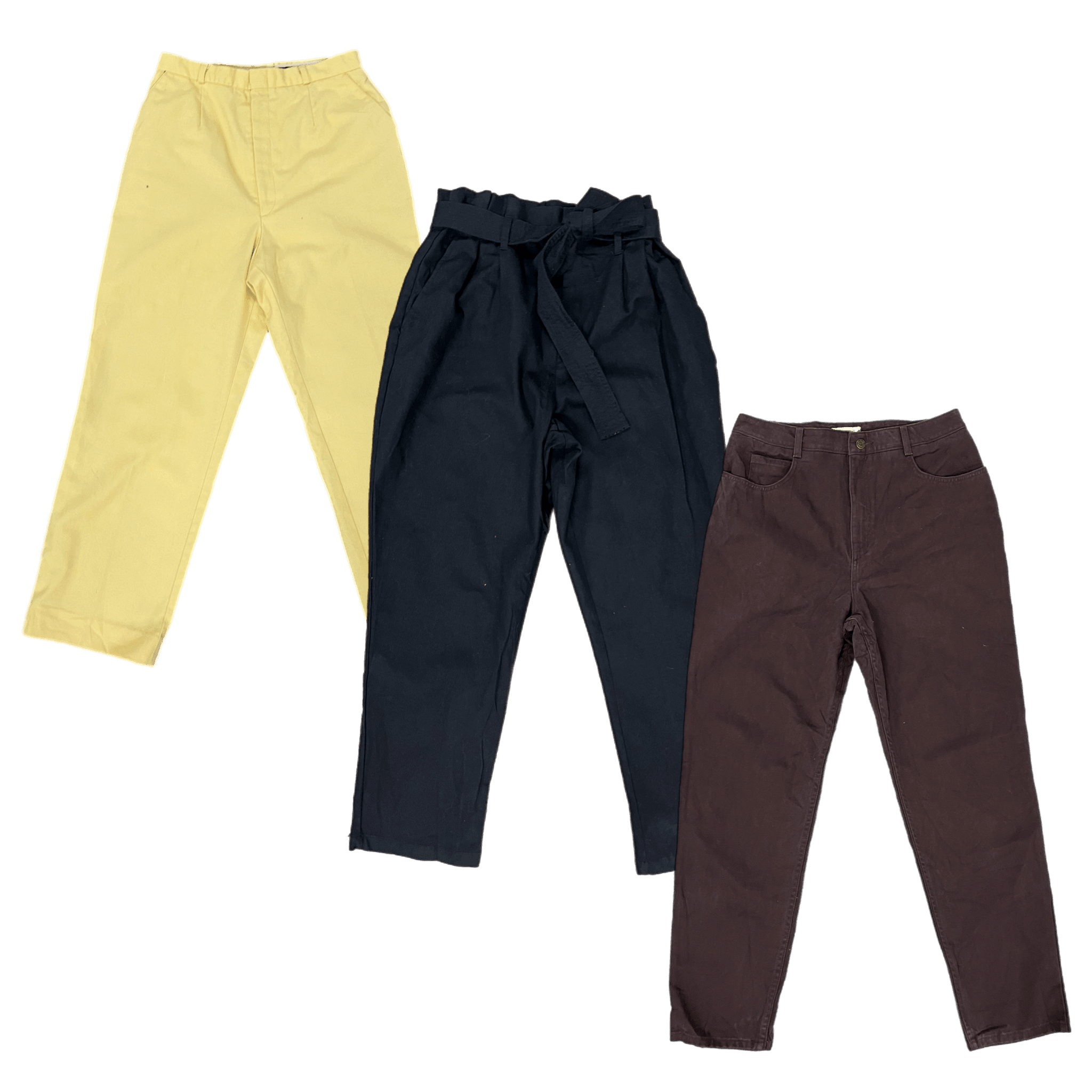 Collection of 50X LADIES HIGH-WAIST COTTON PANTS in a gallery layout