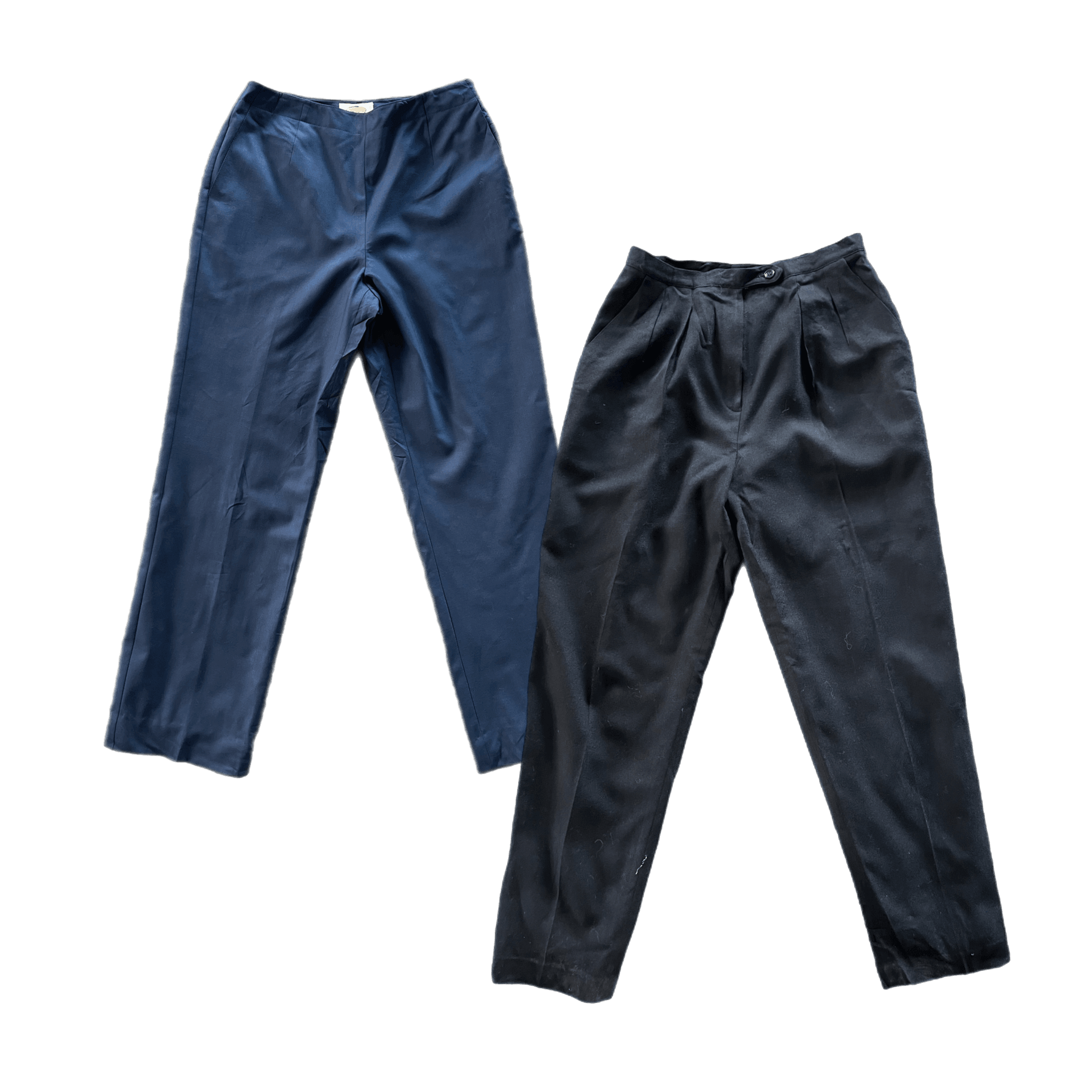 Collection of LADIES HIGH-WAIST WOOL PANTS in a gallery layout