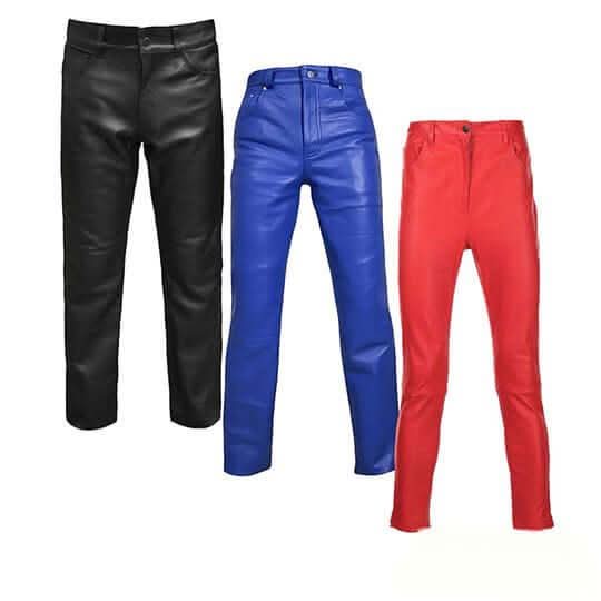 Collection of LEATHER PANTS in a gallery layout