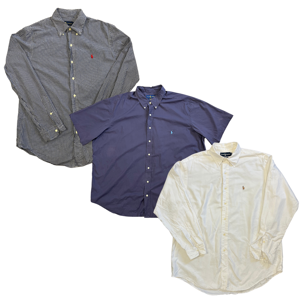 Collection of 50X RALPH LAUREN SHIRTS in a gallery layout