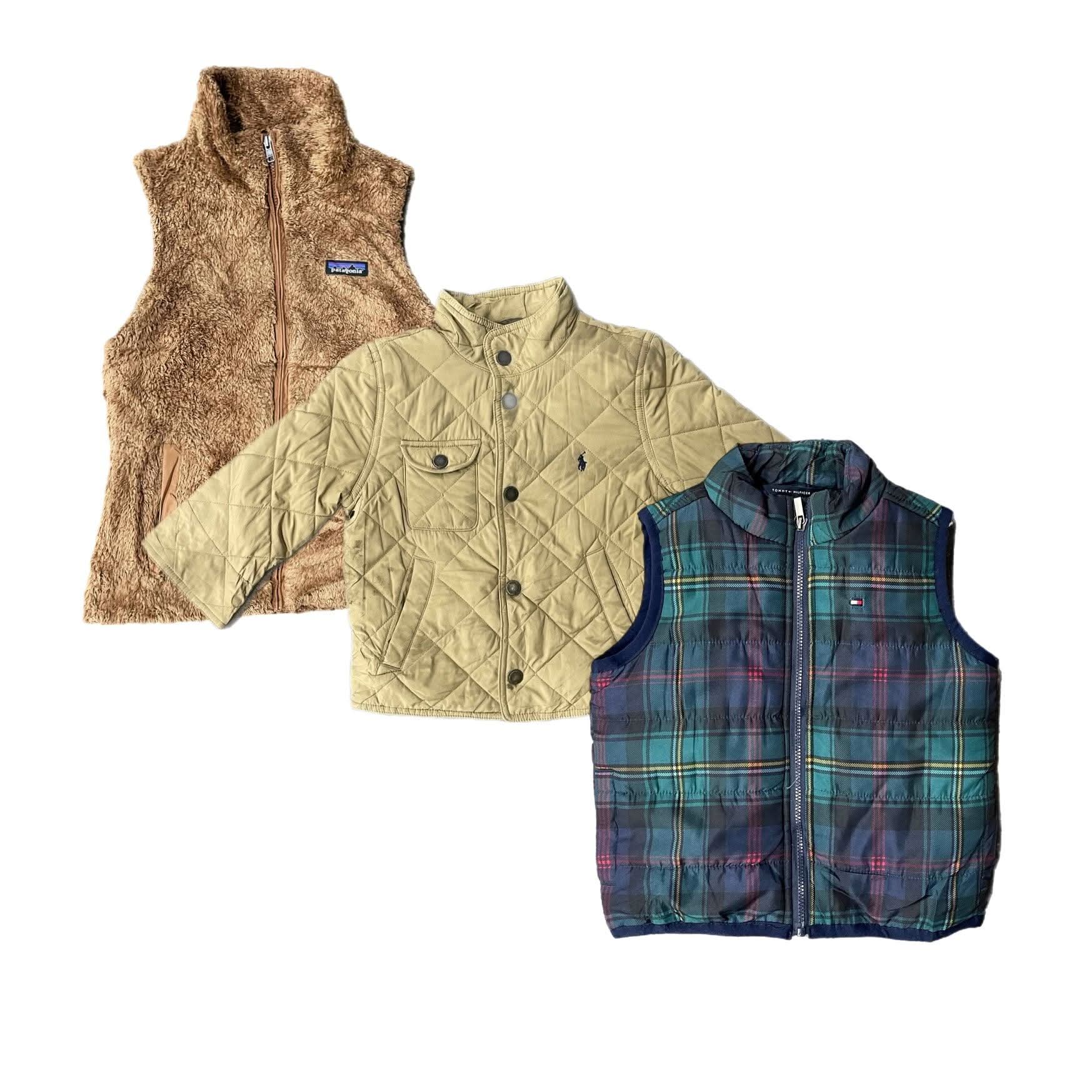 Collection of 50 x KIDS MIX BRAND JACKETS in a gallery layout