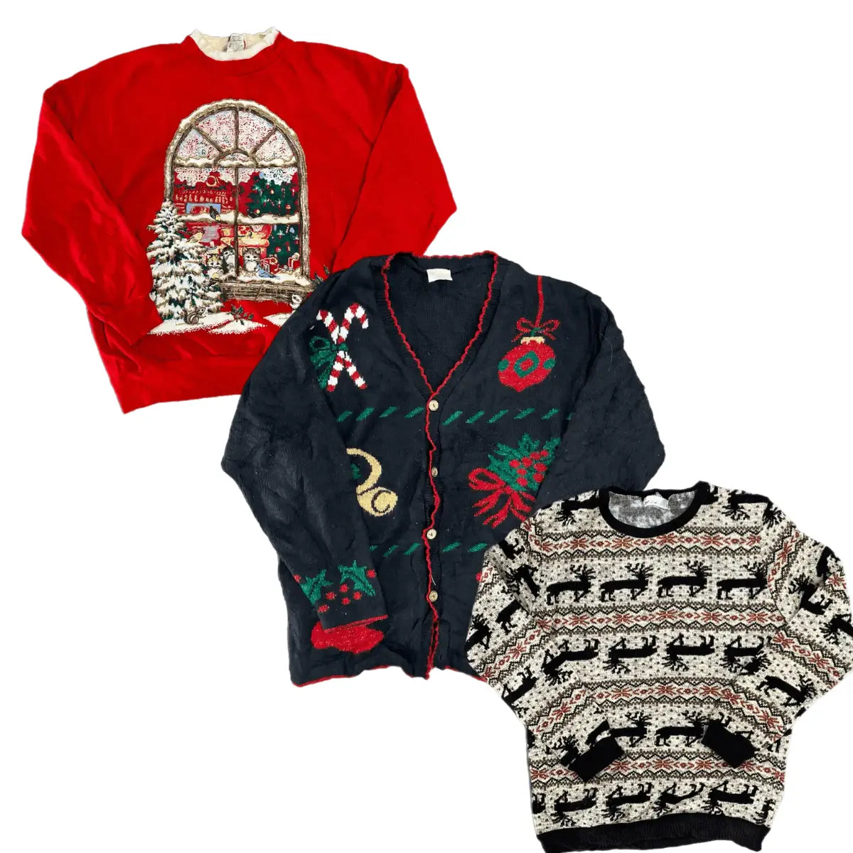 Collection of 25X CHRISTMAS SWEATERS in a gallery layout