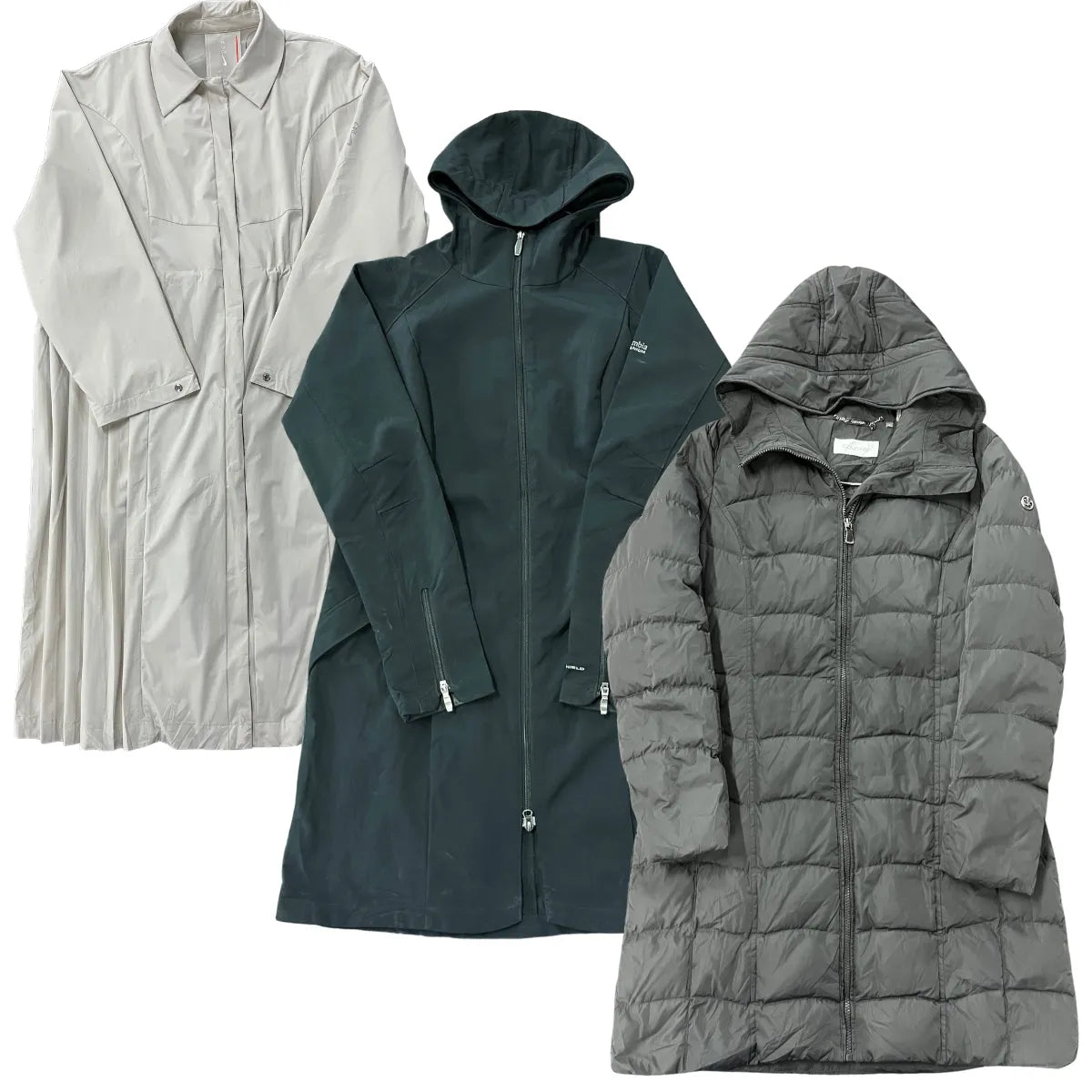 Collection of 10X BRAND LONG COATS in a gallery layout
