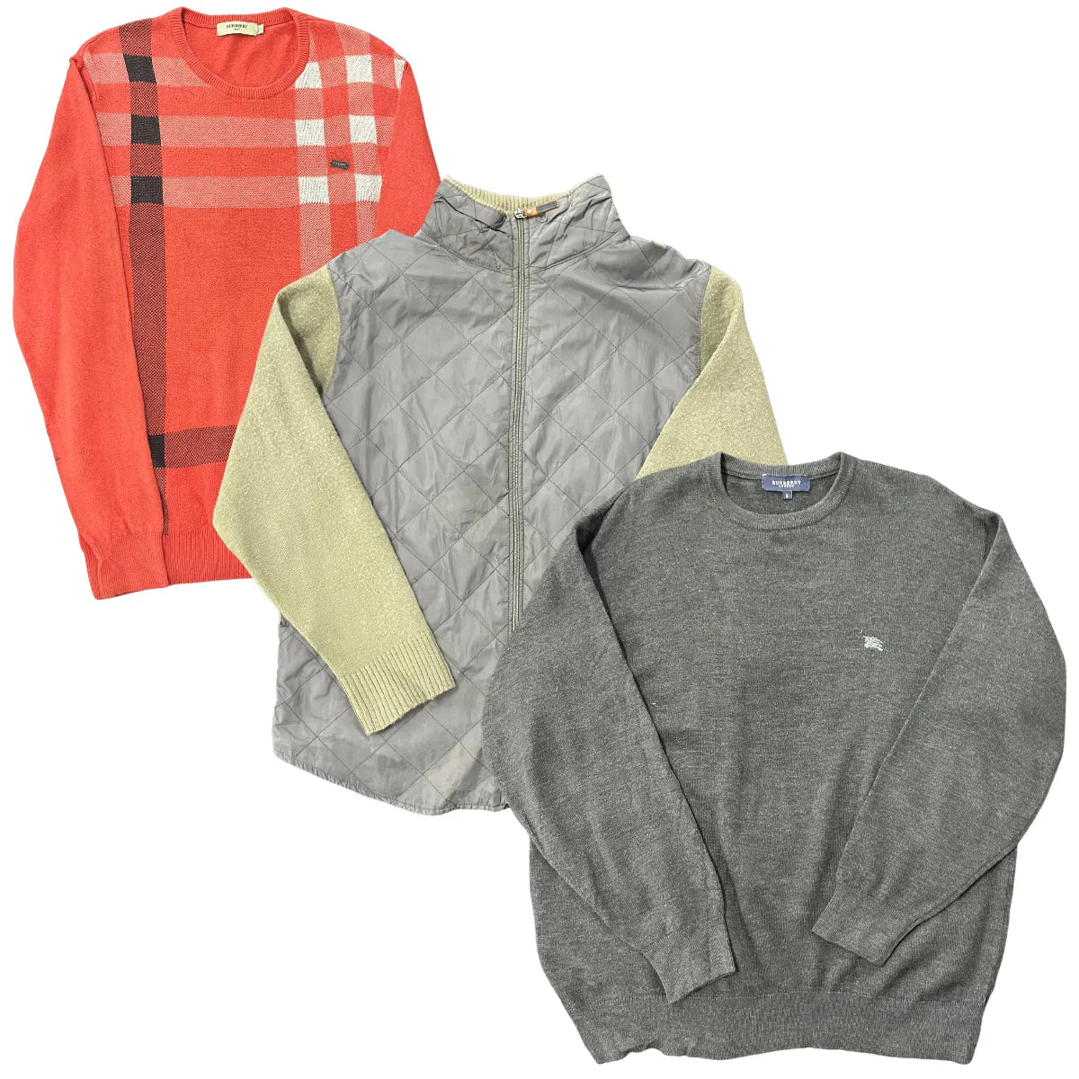 Collection of 20X BURBERRY SWEATERS in a gallery layout