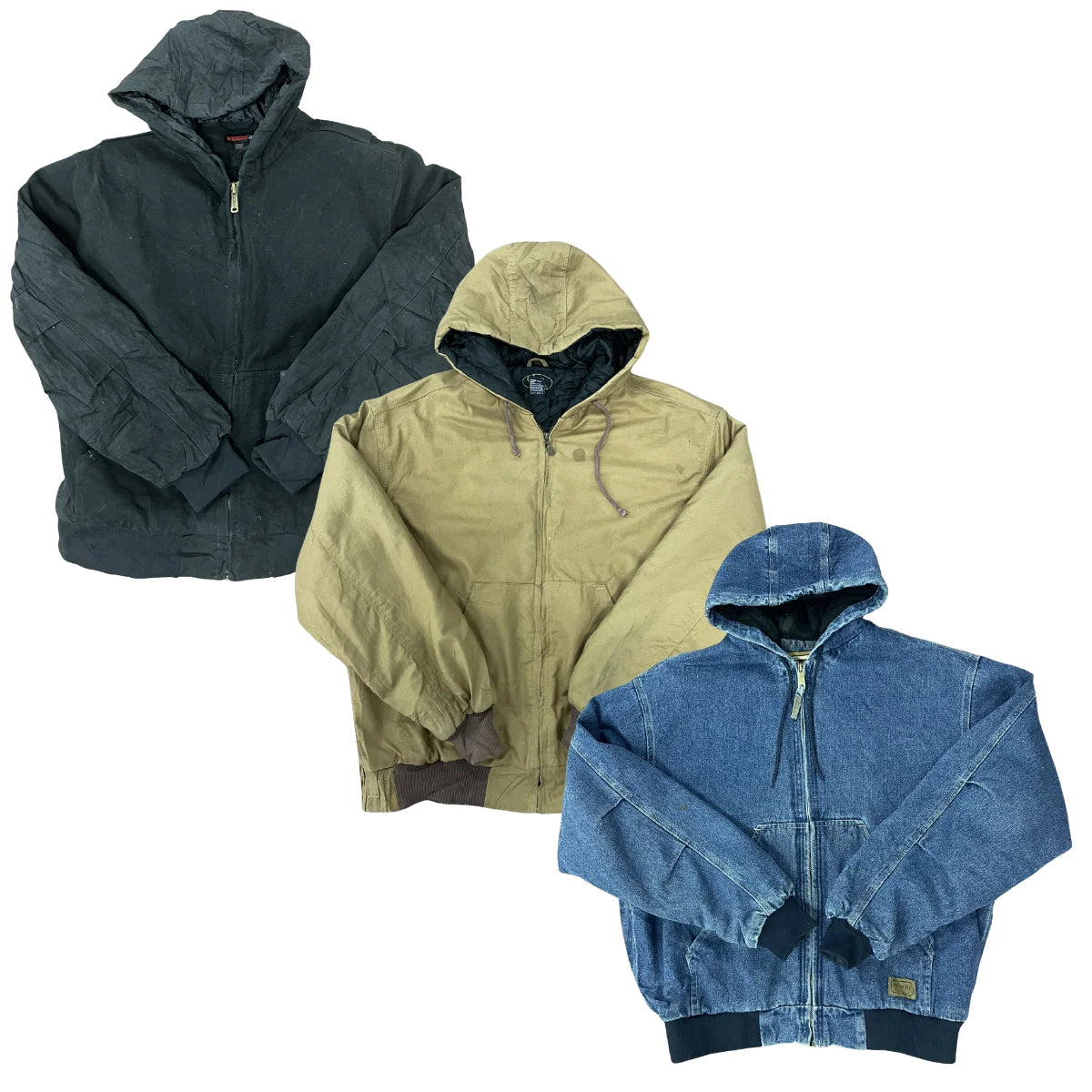 Collection of 10X CARHARTT STYLE JACKETS A/B in a gallery layout