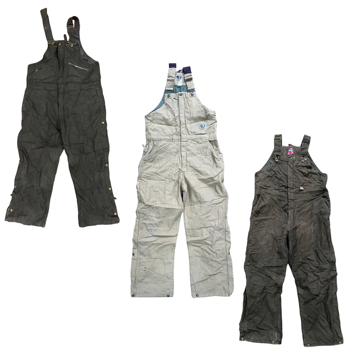 Collection of 10X CARHARTT STYLE OVERALLS in a gallery layout