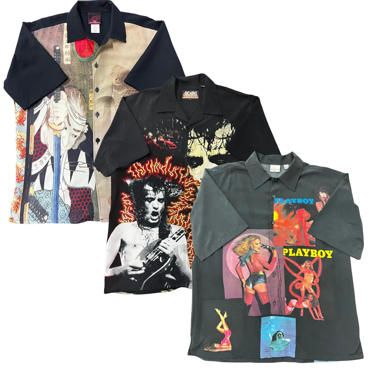 Collection of 50X CRAZY FUNKY SHIRTS in a gallery layout