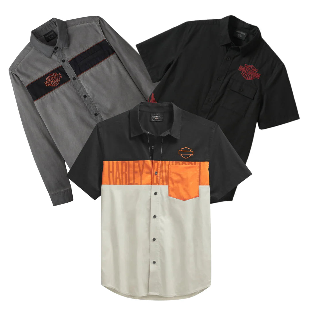Collection of HARLEY DAVIDSON SHIRTS in a gallery layout