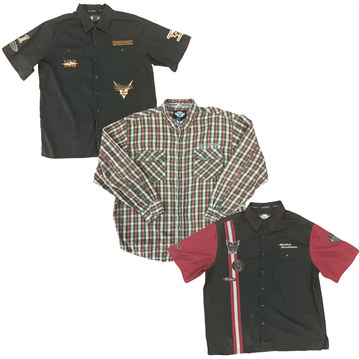 Collection of 50X HARLEY DAVIDSON SHIRTS in a gallery layout