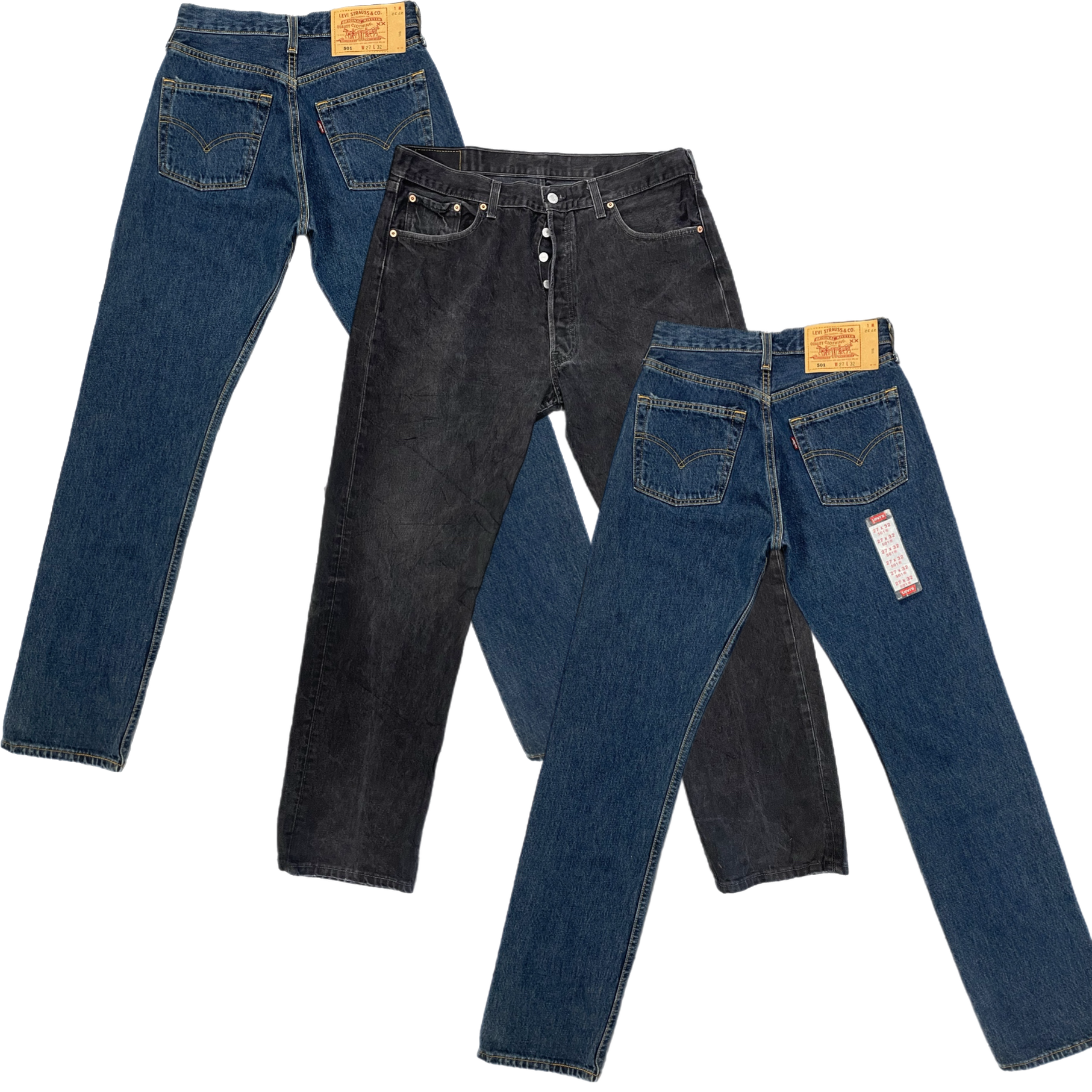 Collection of 501 USA JEANS in a gallery layout