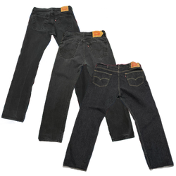 Collection of 501 black pants in a gallery layout