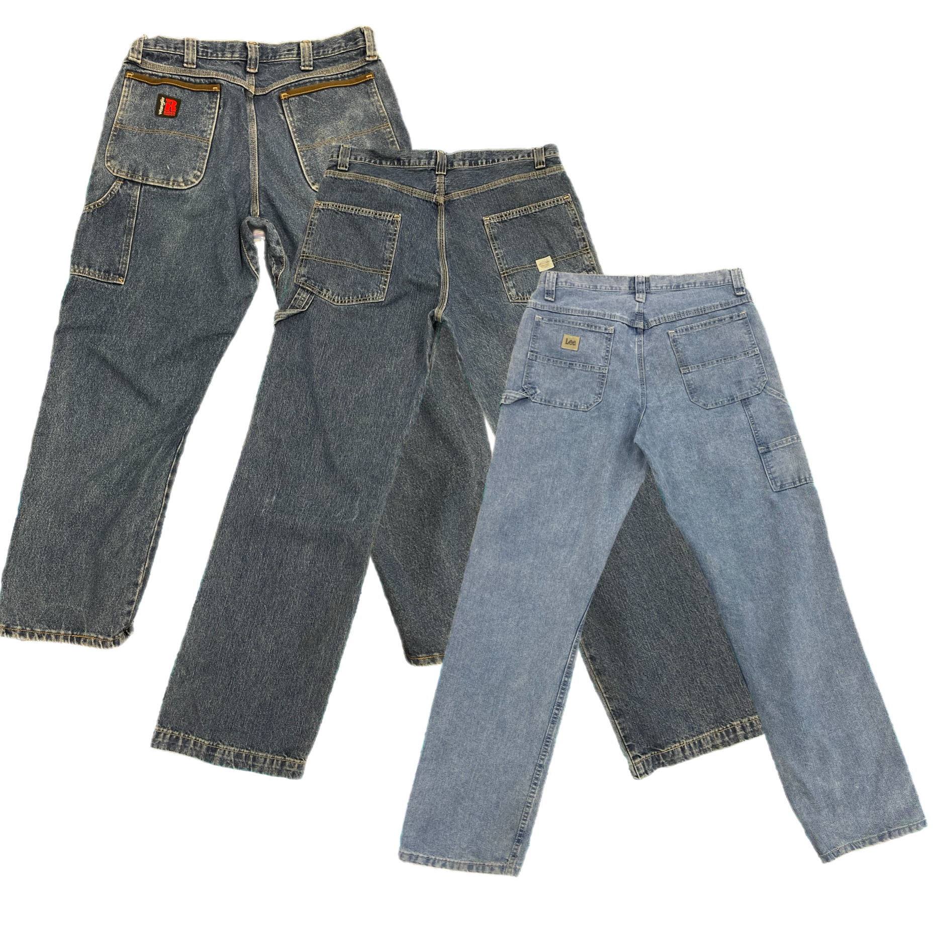 Collection of llw carpenter trousers in a gallery layout
