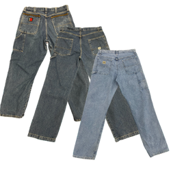 Collection of llw carpenter trousers in a gallery layout