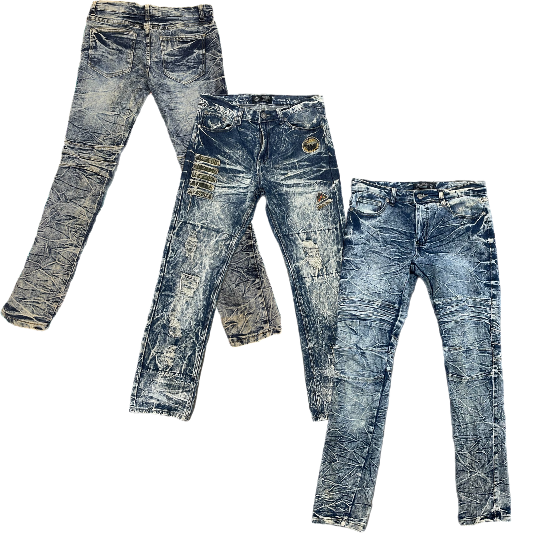 Collection of STONEWASH JEANS in a gallery layout