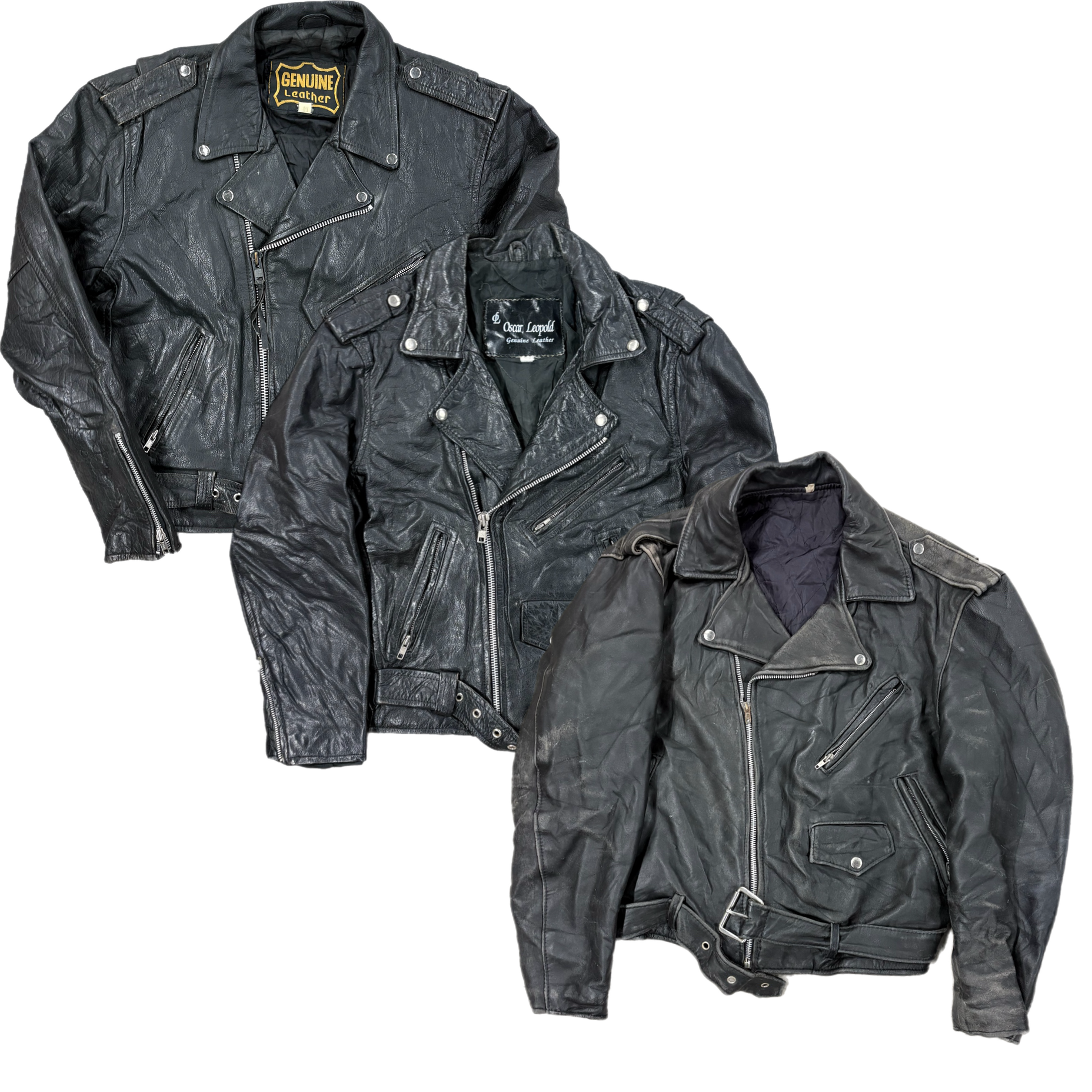 Collection of MOTORCYCLE LEATHER JACKET in a gallery layout
