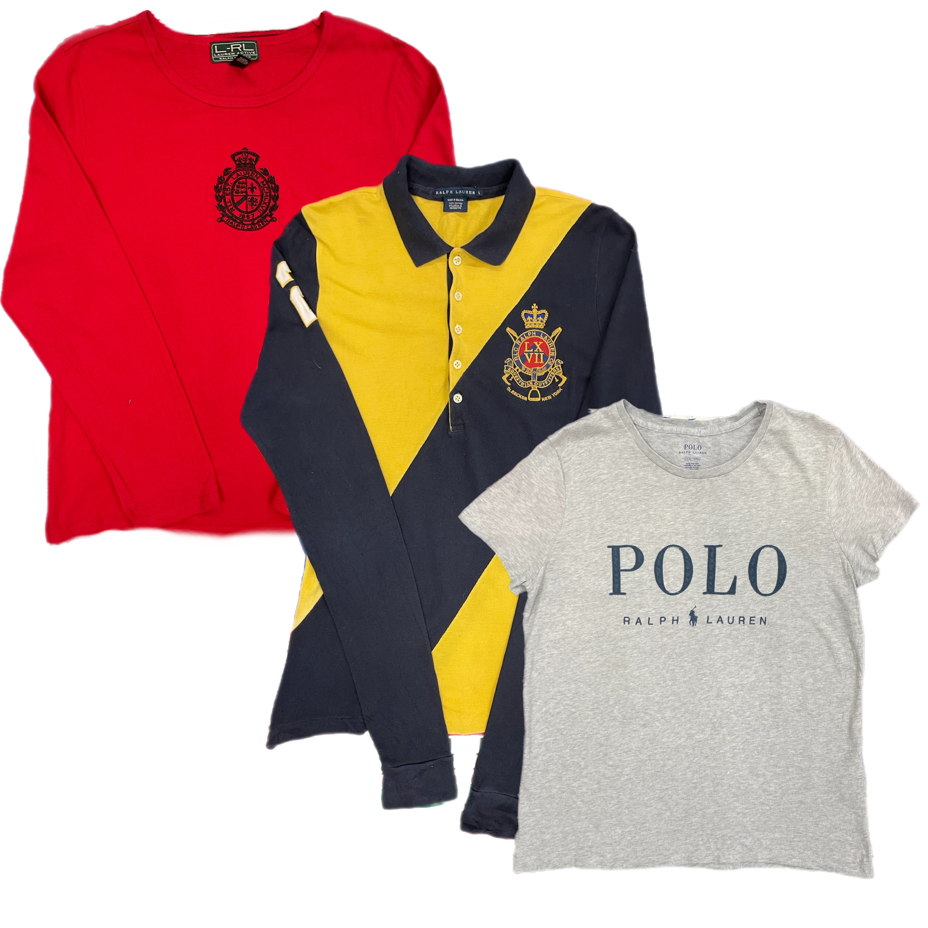 Collection of RALPH LAUREN LADIES MIX T-SHIRTS in a gallery layout