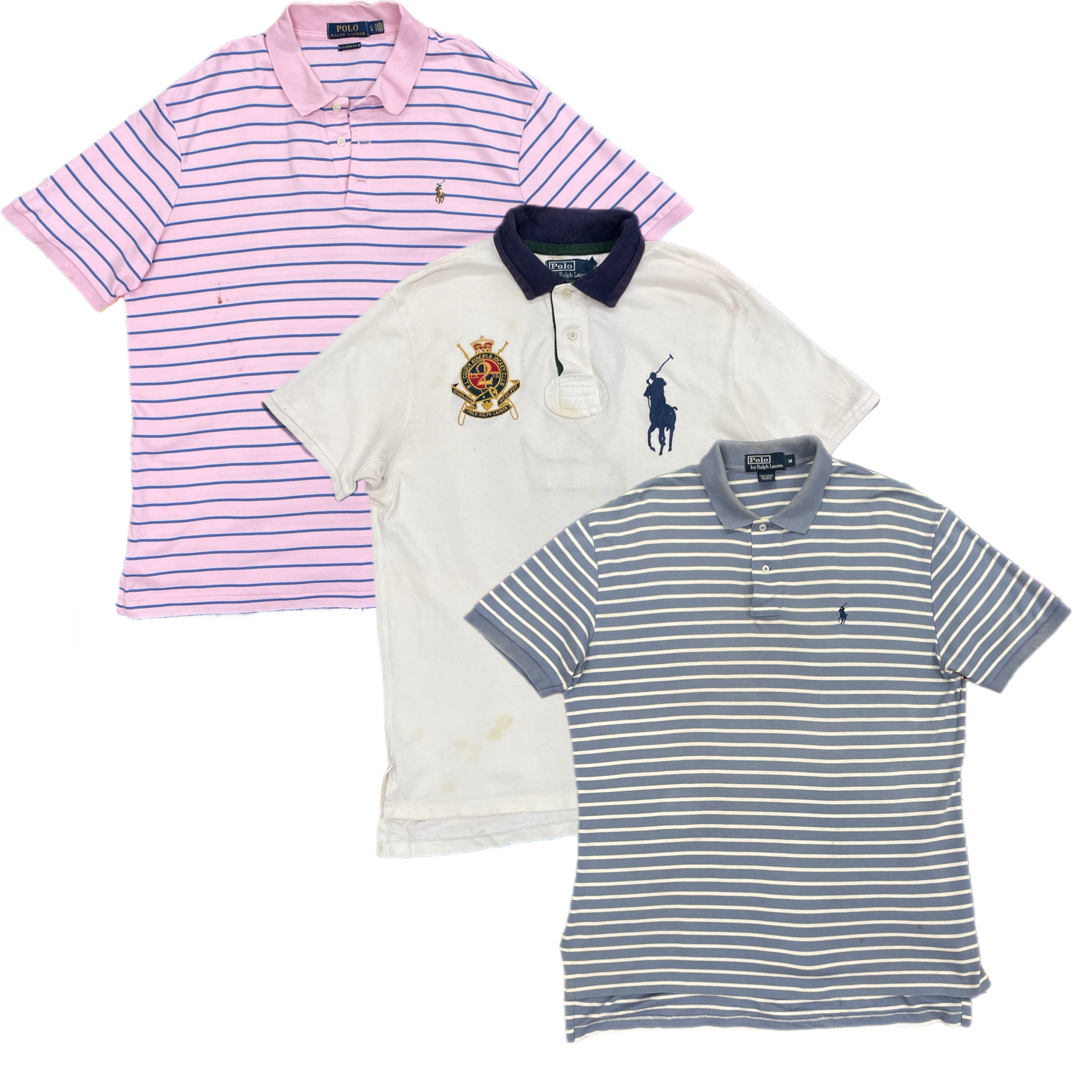 Collection of POLO COLLAR T-SHIRTS GRADE B in a gallery layout