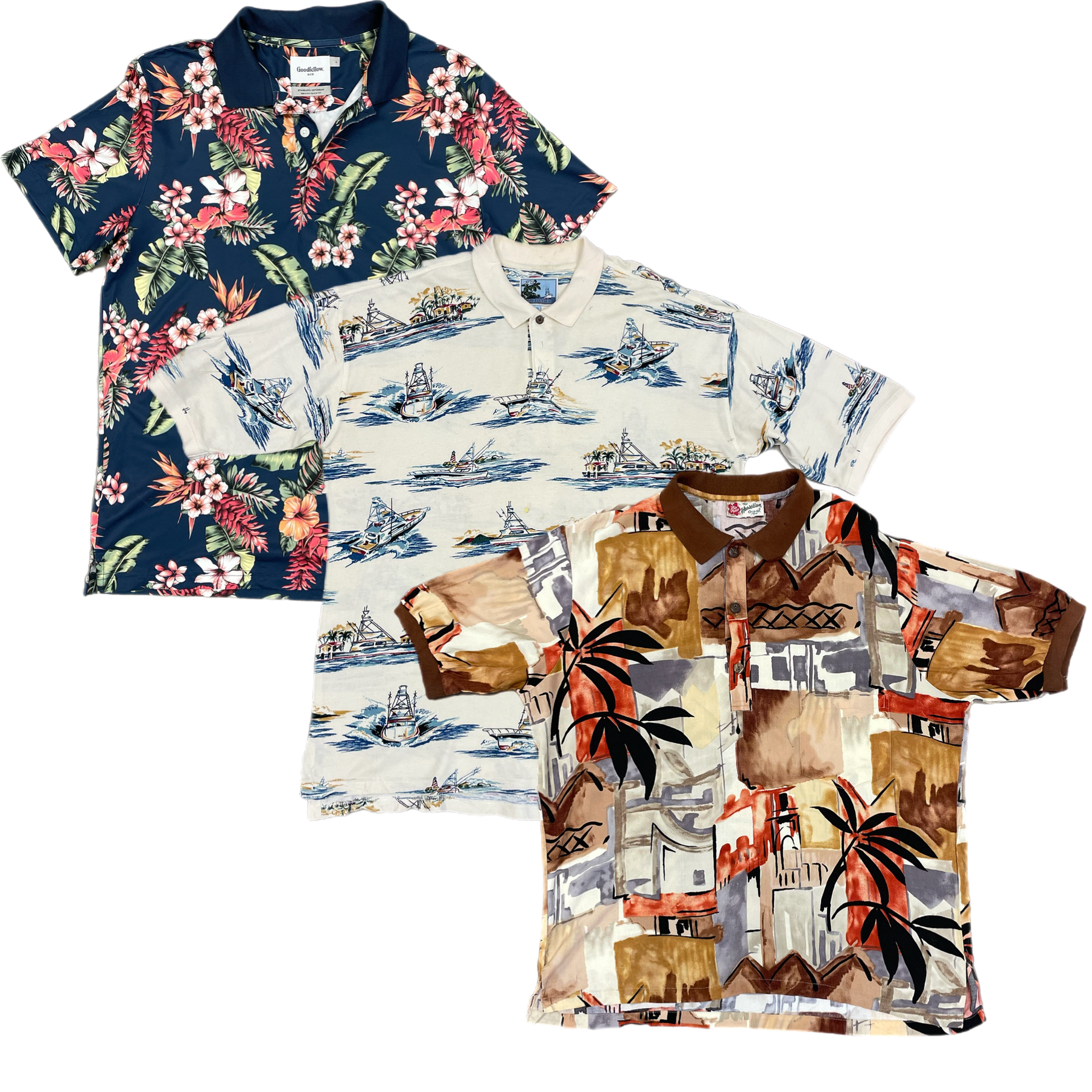 Collection of HAWAII COLLAR T-SHIRT in a gallery layout