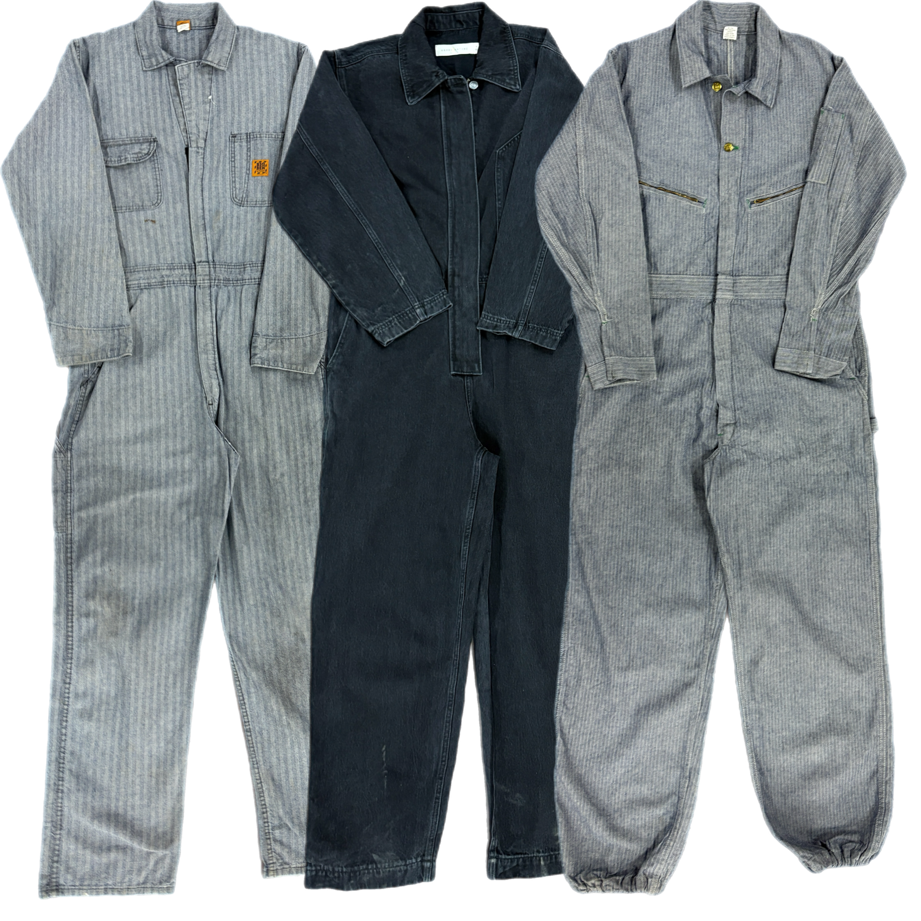 Collection of DENIM WORKWEAR COVERALLS in a gallery layout
