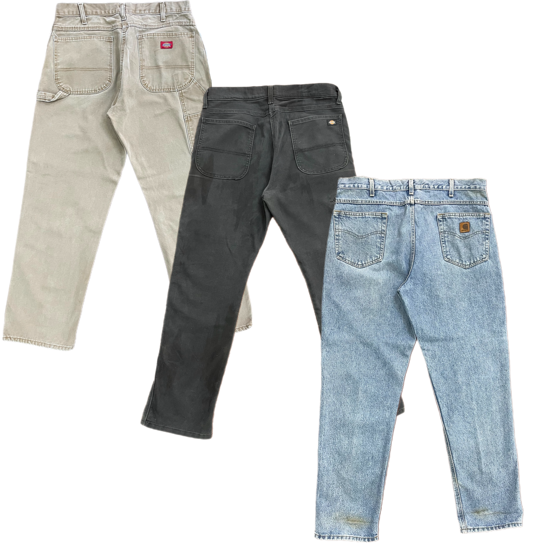 Collection of CARHARTT & DICKIES PANTS GRADE B in a gallery layout