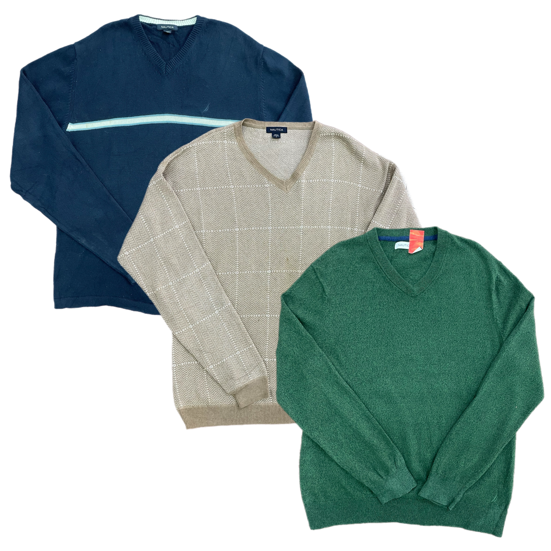 Collection of nautica v neck sweaters in a gallery layout