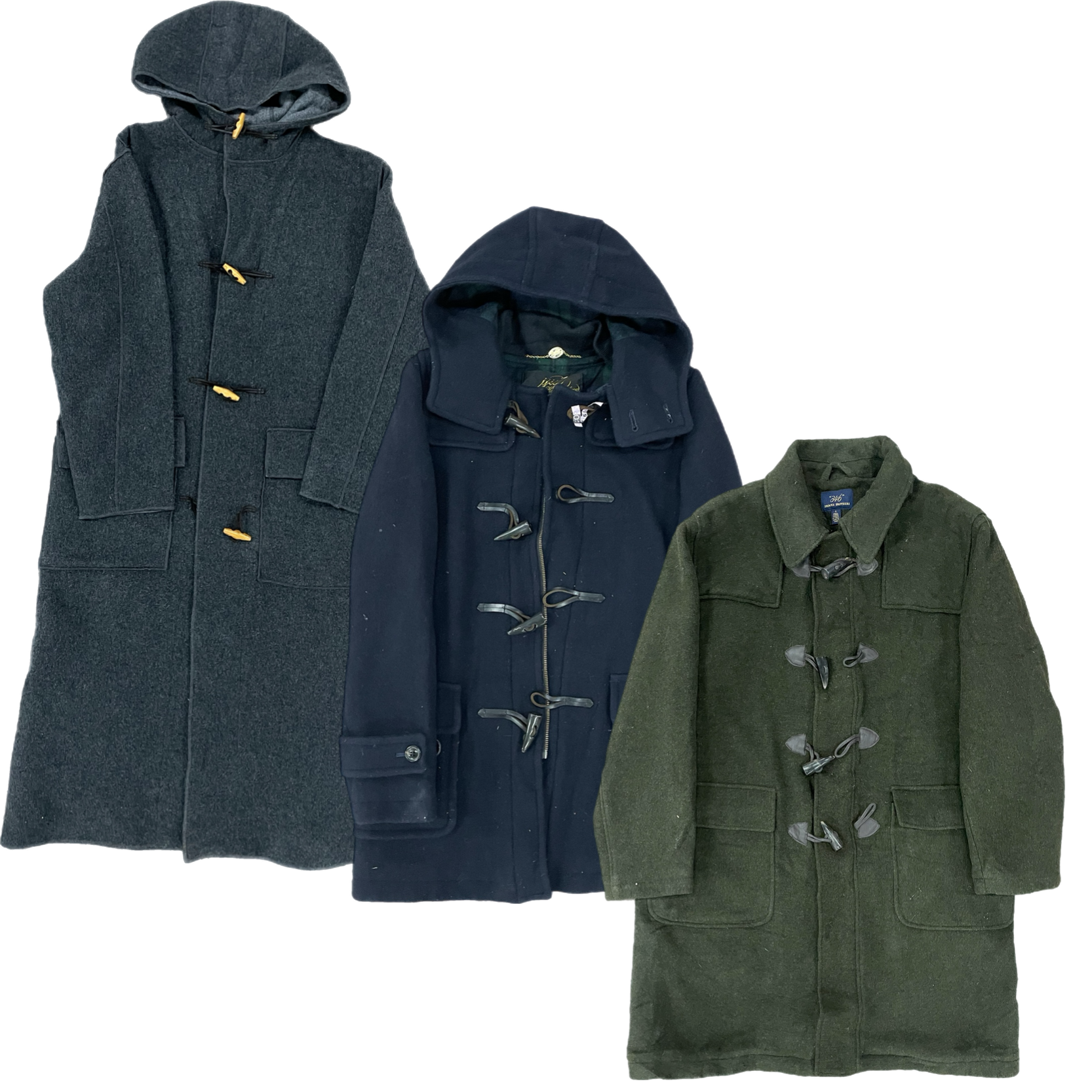 Collection of BRAND GLOVERALL STYLE DUFFLE COATS in a gallery layout