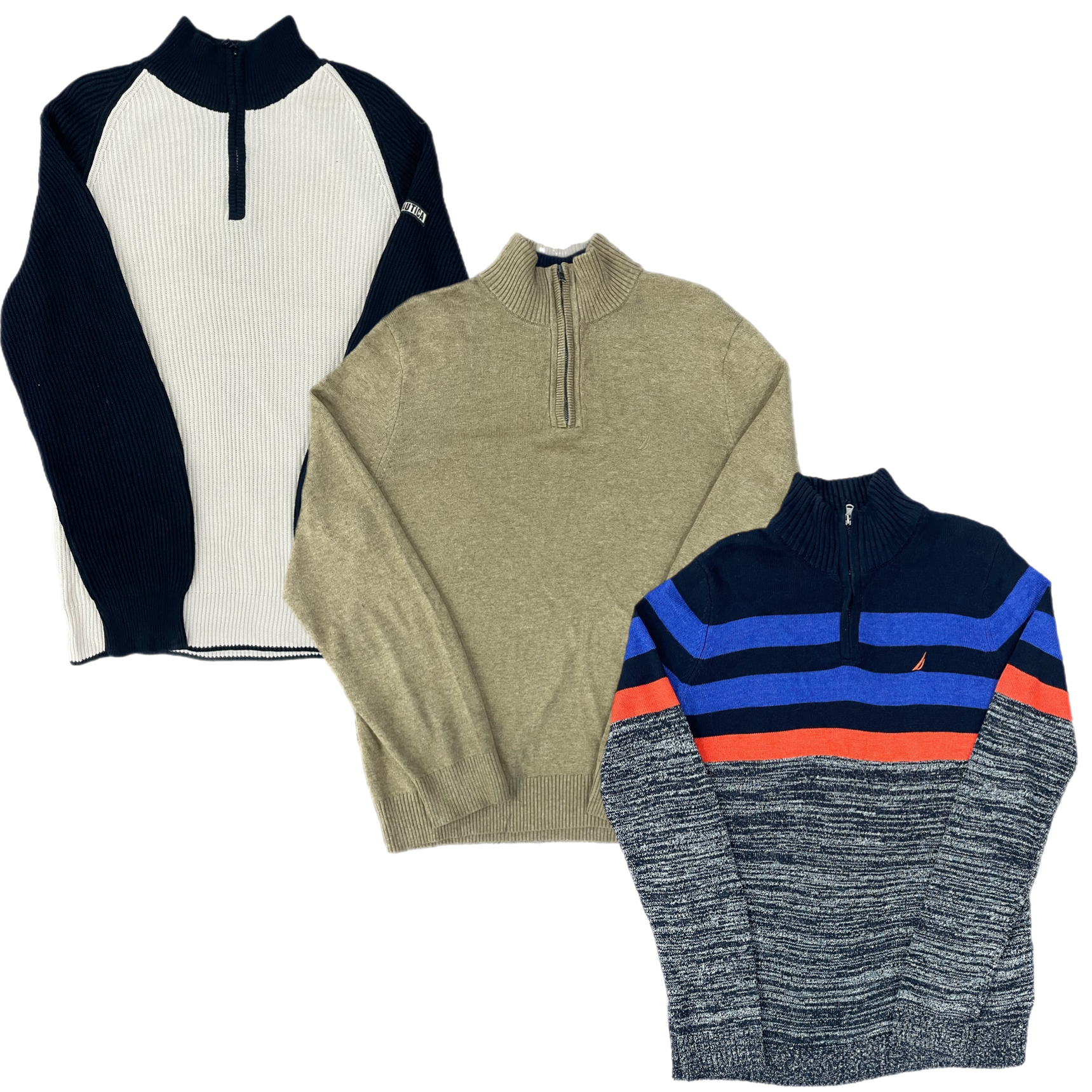 Collection of NAUTICA QUARTER-ZIP SWEATERS in a gallery layout
