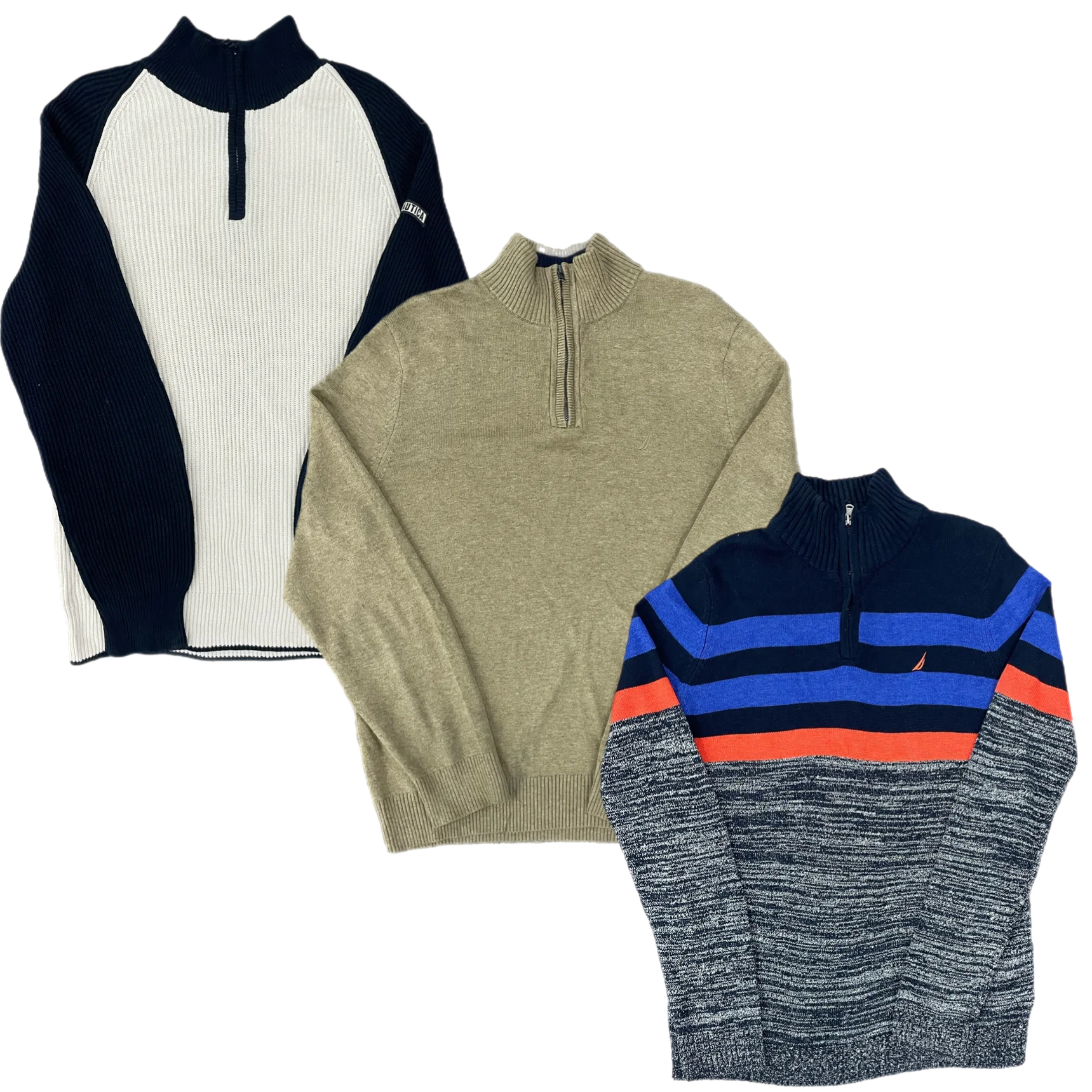 Collection of 40X NAUTICA QUARTER-ZIP SWEATERS in a gallery layout