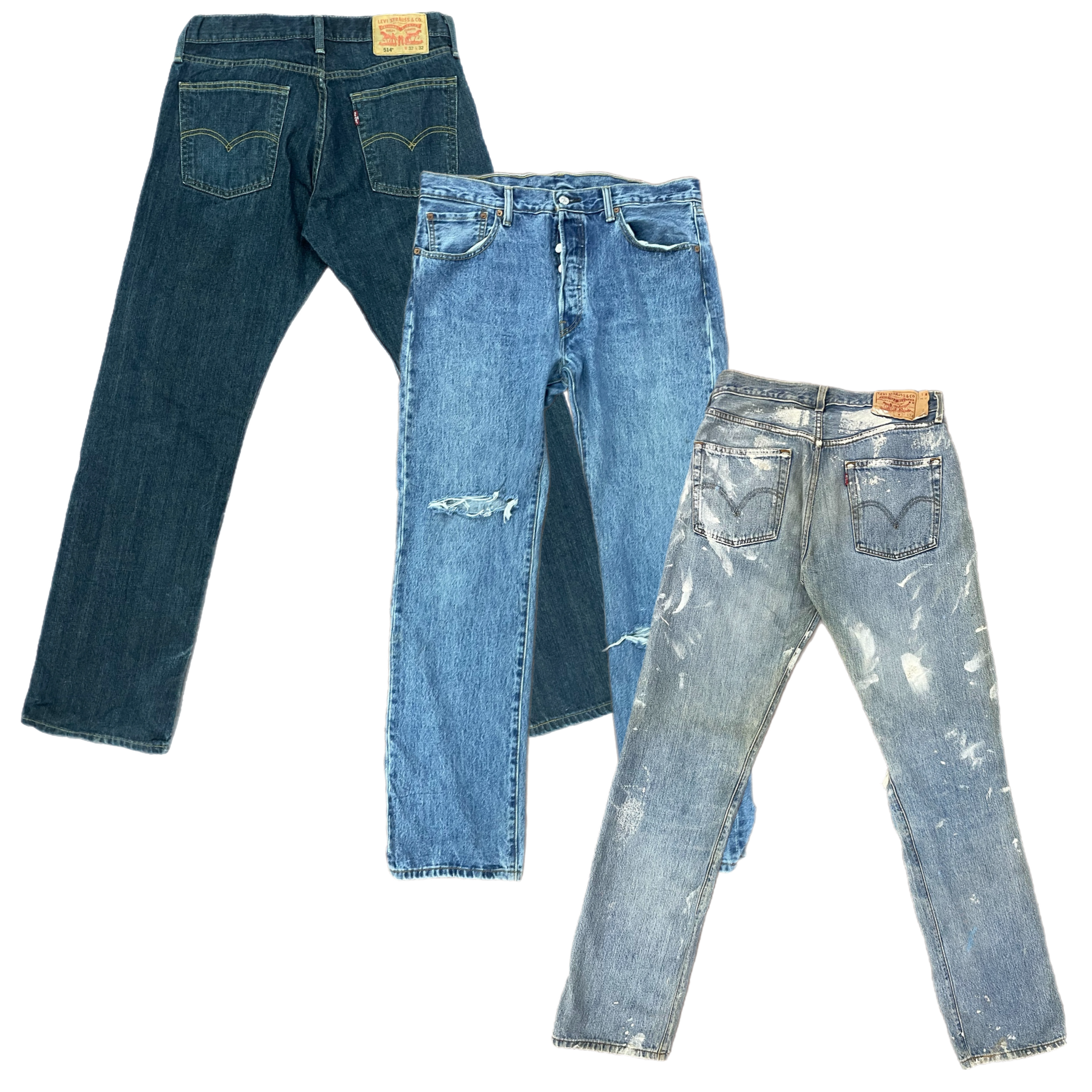 Collection of LEVIS C GRADE PANTS in a gallery layout