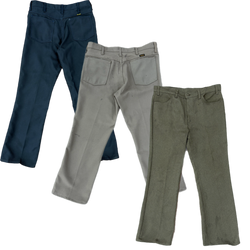 Collection of LLW cotton pants in a gallery layout
