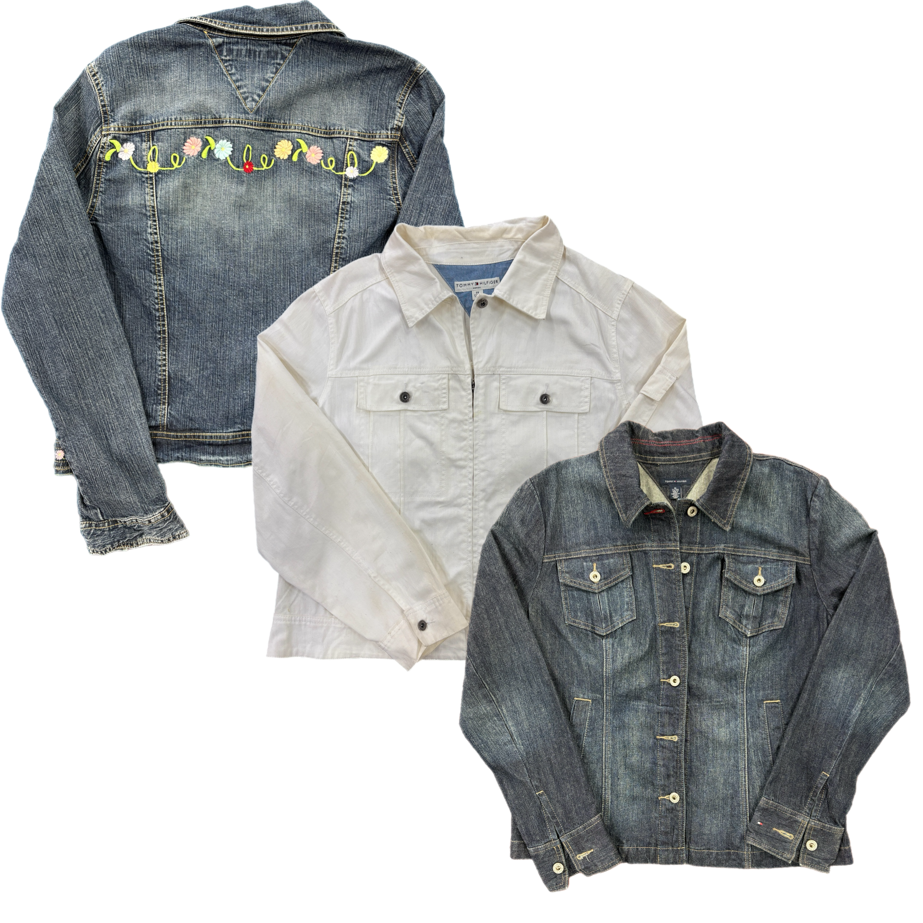 Collection of LADIES BRANDED DENIM JACKET in a gallery layout