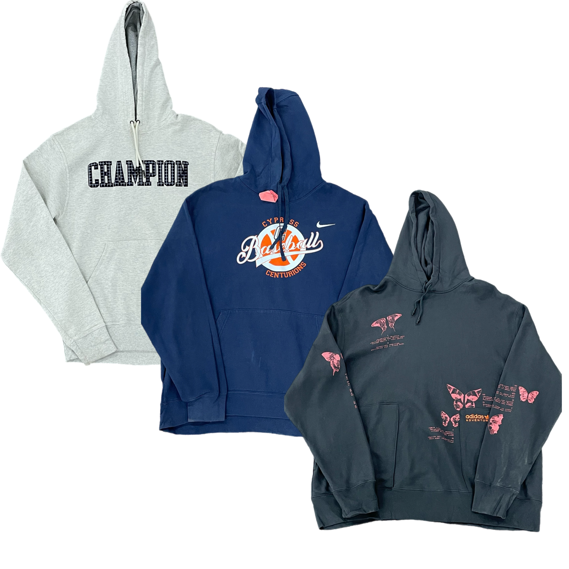 Collection of 50X BRANDED SWEAT HOODIES in a gallery layout
