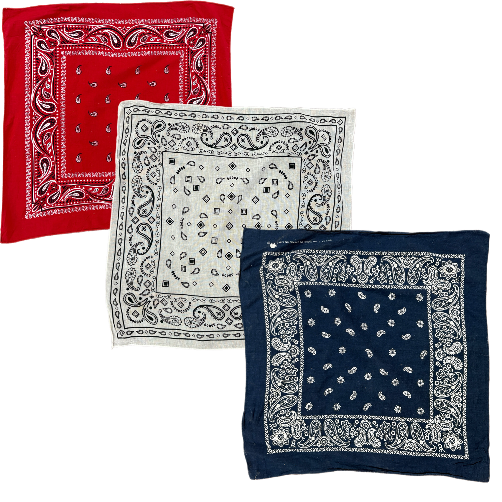 Collection of  BANDANAS in a gallery layout