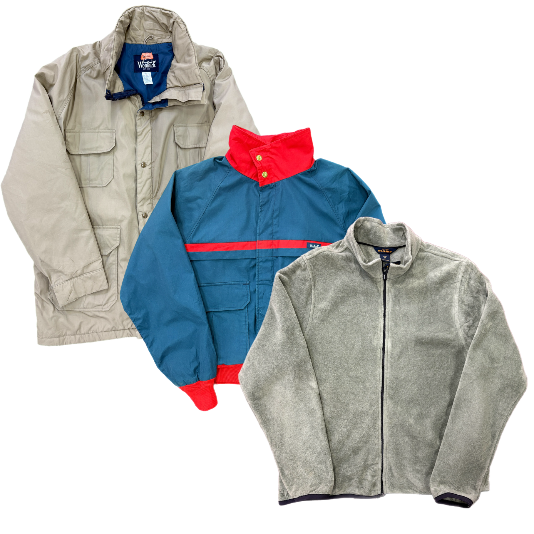 Collection of WOOLRICH JACKET & FLEECE in a gallery layout