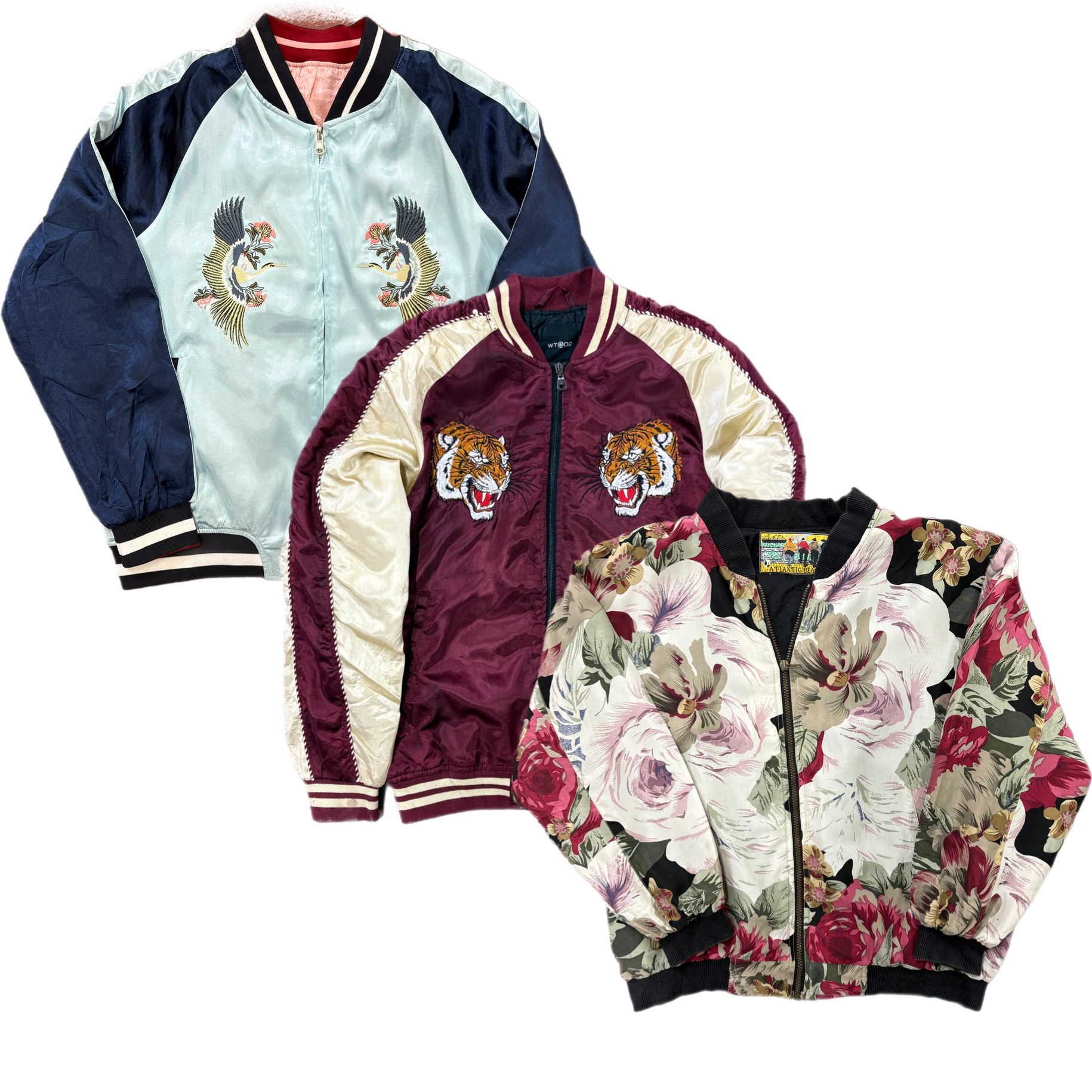 Collection of NYLON EMBROIDERED & GRAPHIC JACKETS in a gallery layout
