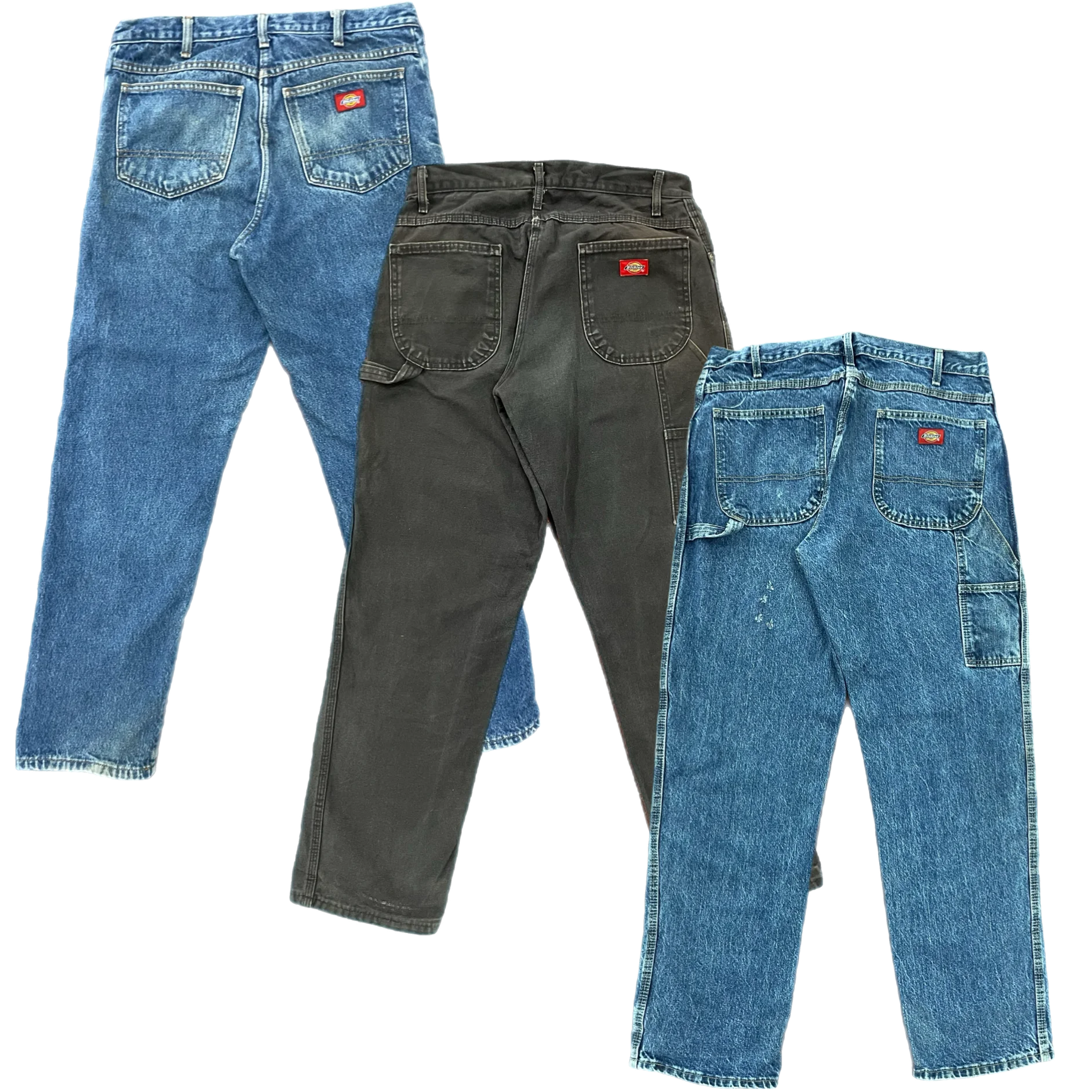 Collection of 25X DICKIES DENIM PANTS (GRADE A/B) in a gallery layout